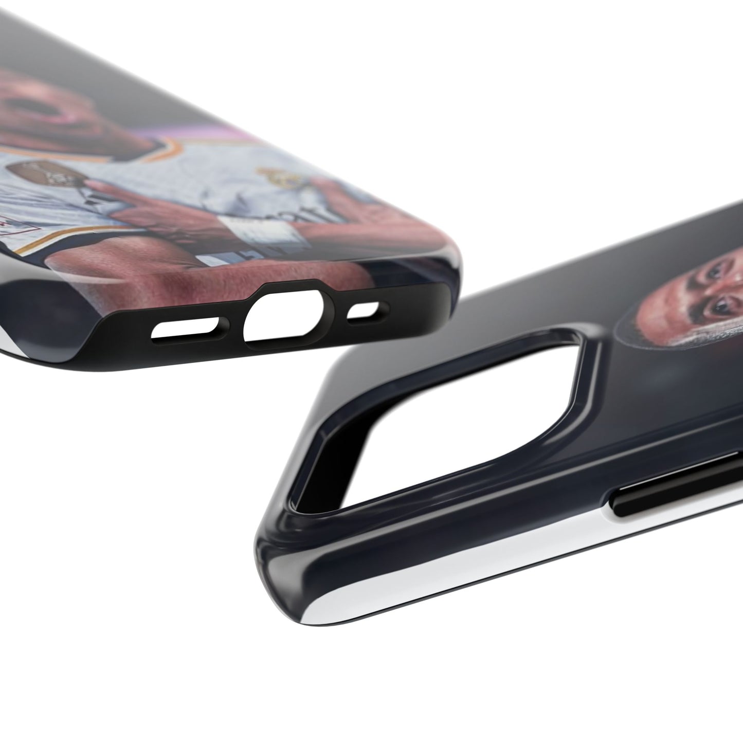Kylian Mbappé Sporty Tough Phone Case with Goal Celebration Design