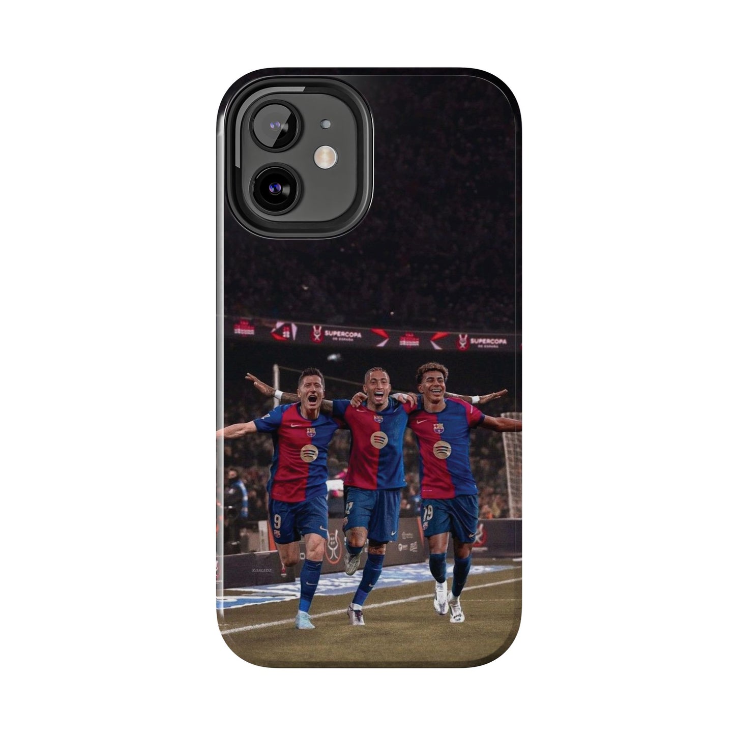 Lewandowski, Raphinha, Lamine Yamal Soccer Team Tough Phone Case - Durable Protection for Fans!