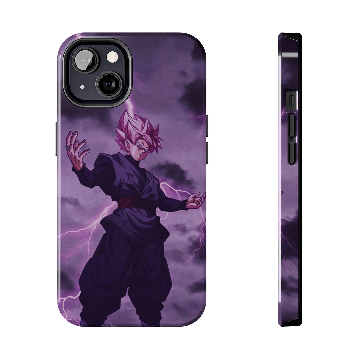 Black Goku Anime Tough Phone Case - Dragon Ball Z Inspired Design