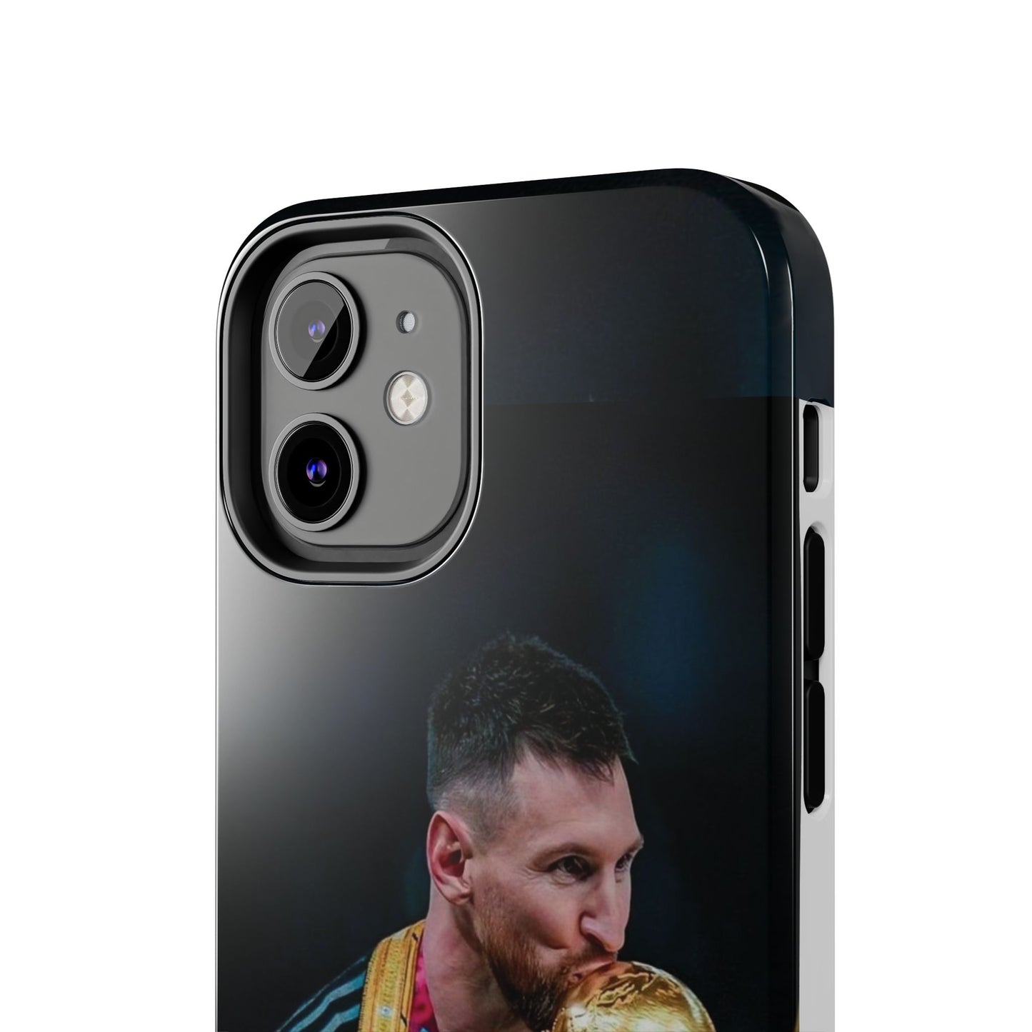 Messi World Cup Champion Tough Phone Case - Messi Trophy Design