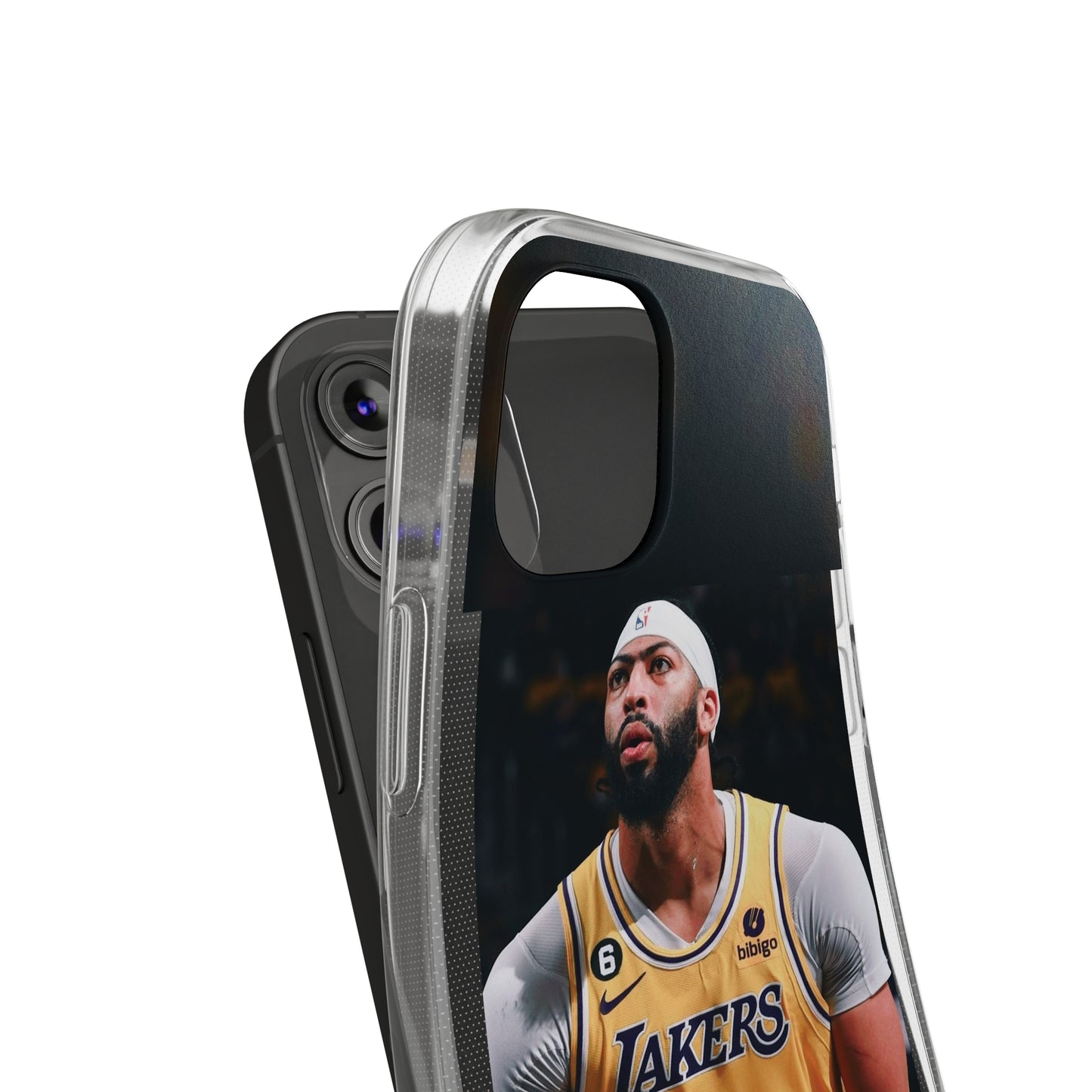 Anthony Davis Lakers Soft Phone Case - Perfect Gift for Basketball Fans