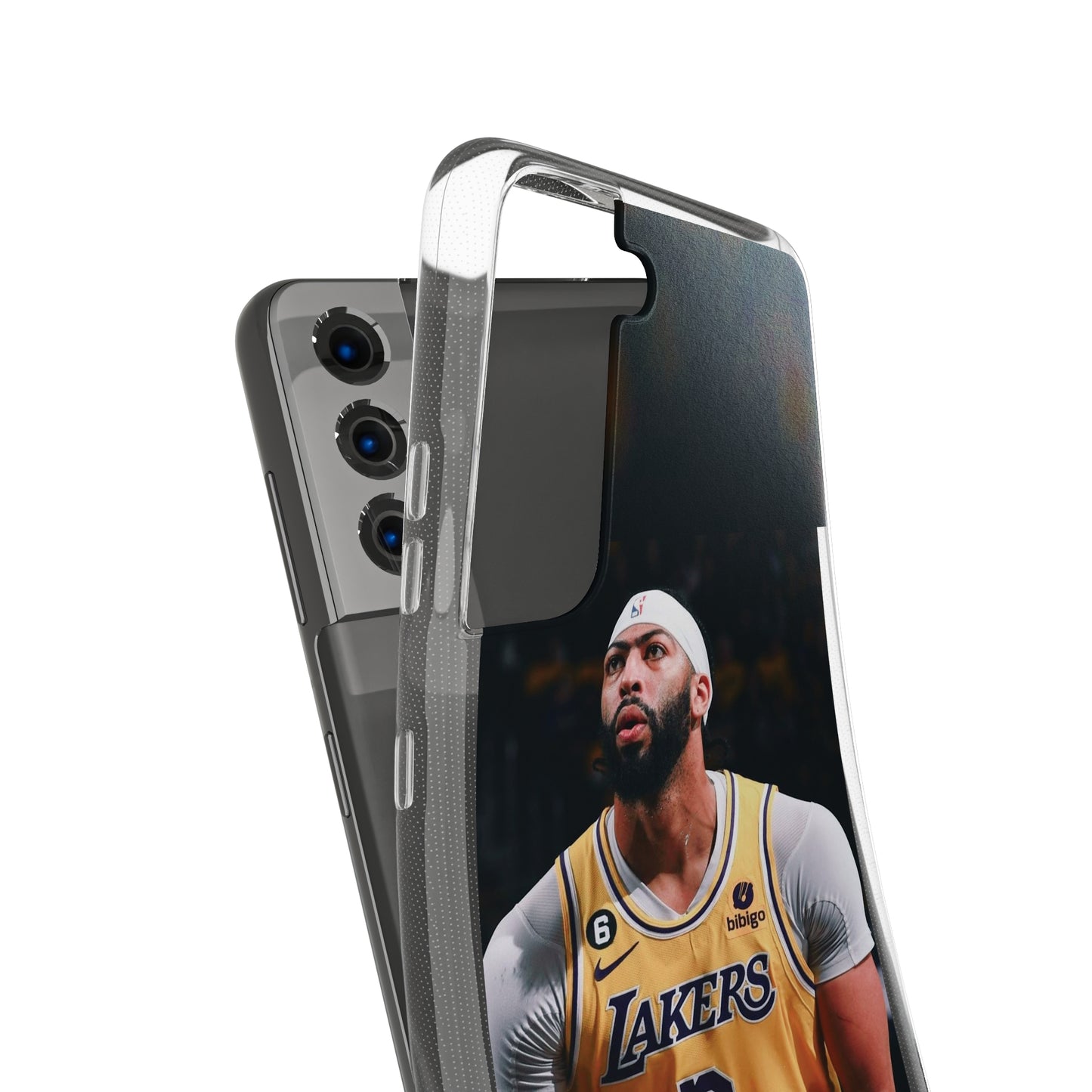 Anthony Davis Lakers Soft Phone Case - Perfect Gift for Basketball Fans