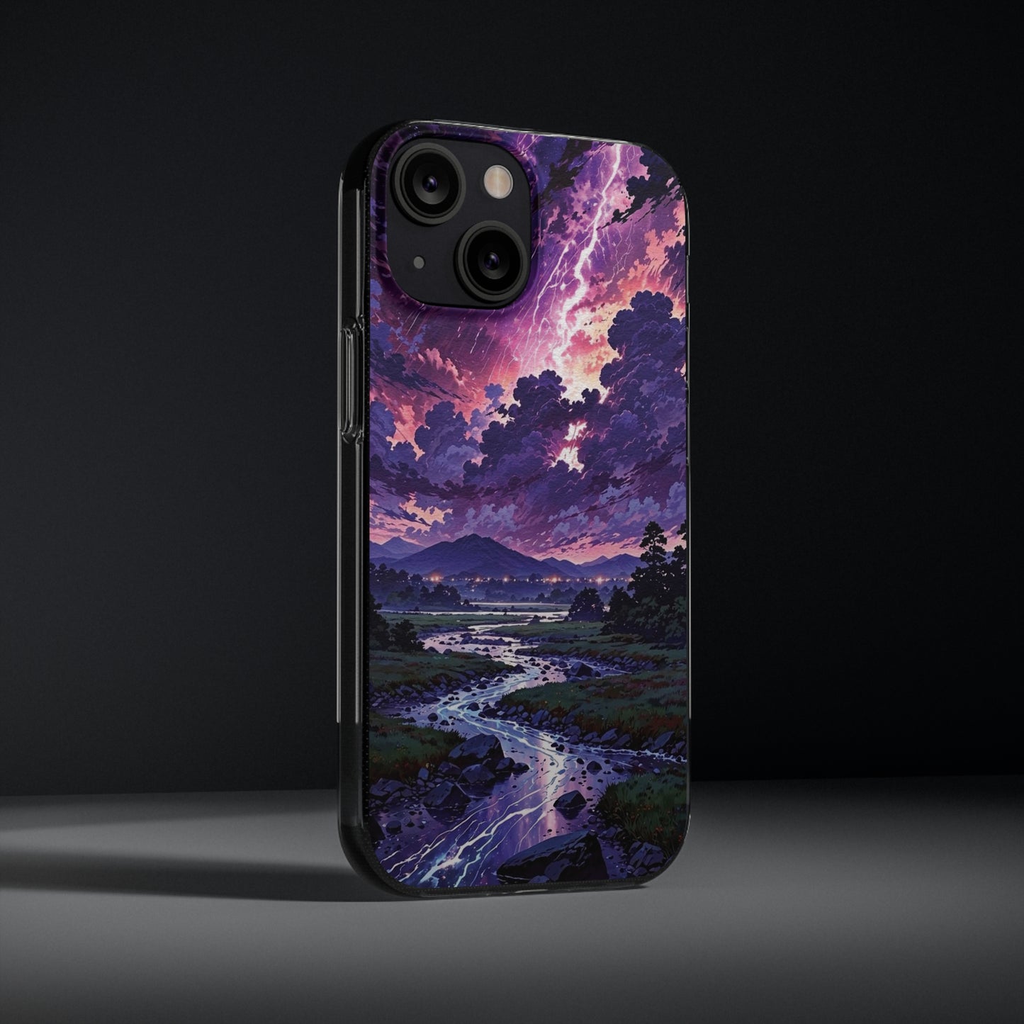 Scenic Nature Soft Phone Case - Stunning Landscape Design for Wilderness Lovers