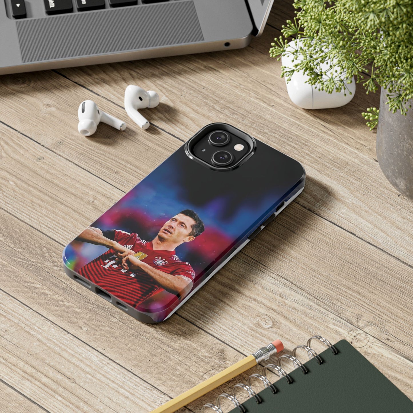 Robert Lewandowski Soccer Tough Phone Cases - Featuring Legendary Player Design