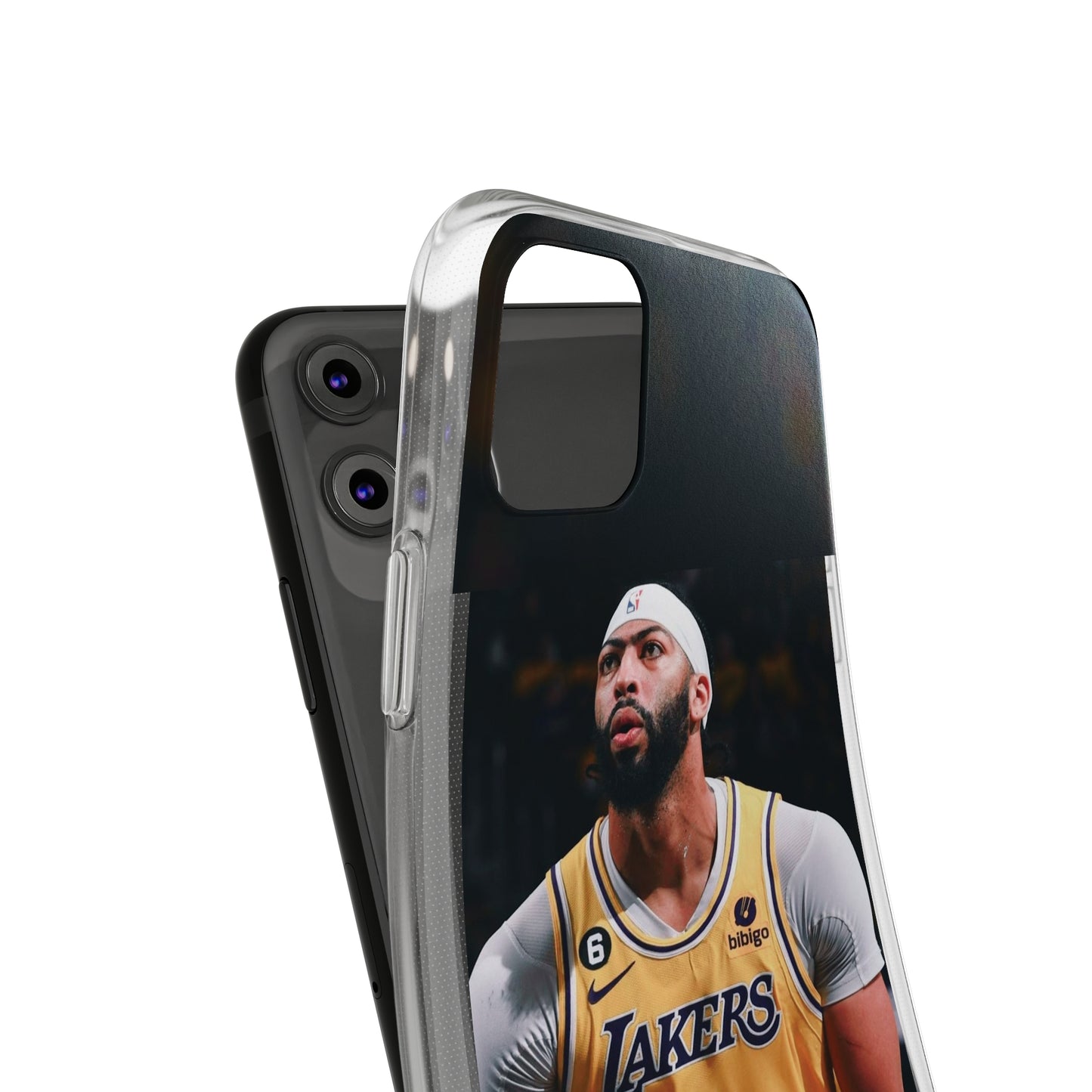 Anthony Davis Lakers Soft Phone Case - Perfect Gift for Basketball Fans