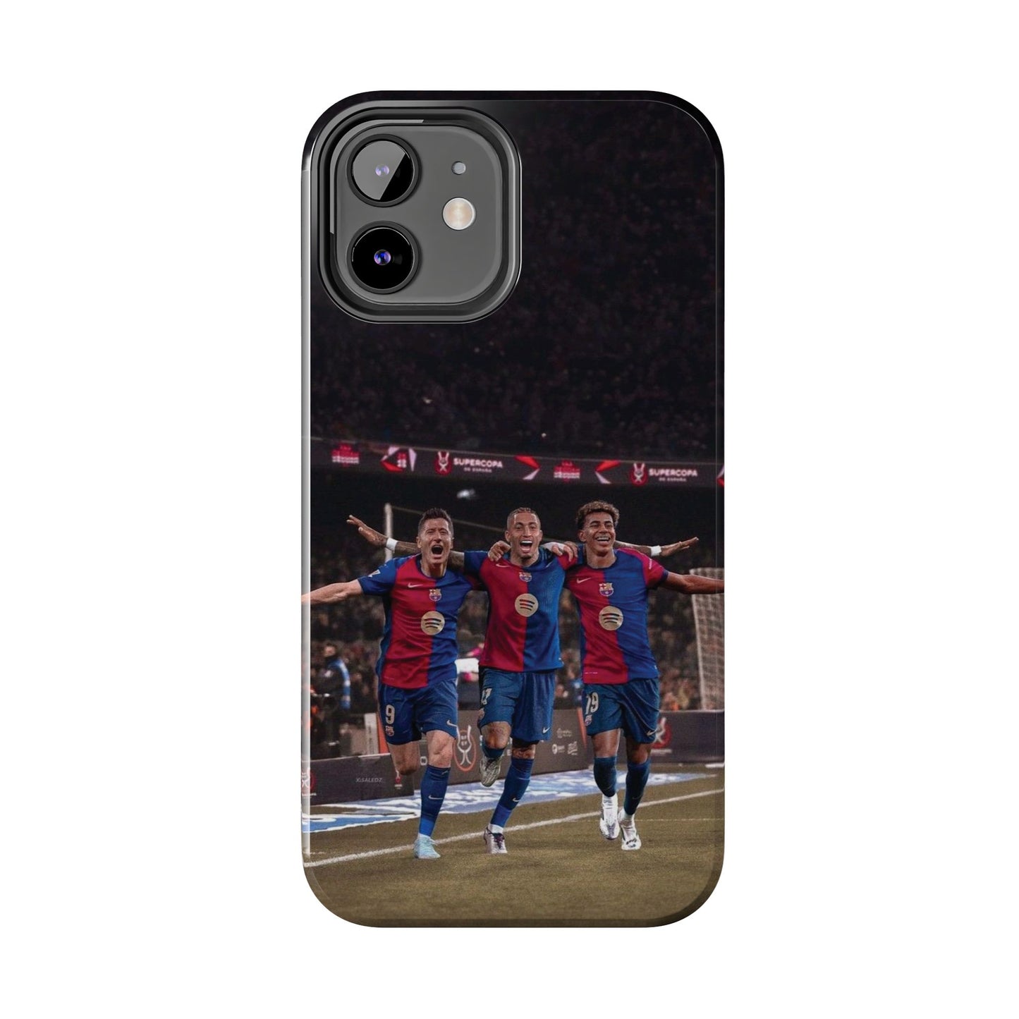 Lewandowski, Raphinha, Lamine Yamal Soccer Team Tough Phone Case - Durable Protection for Fans!