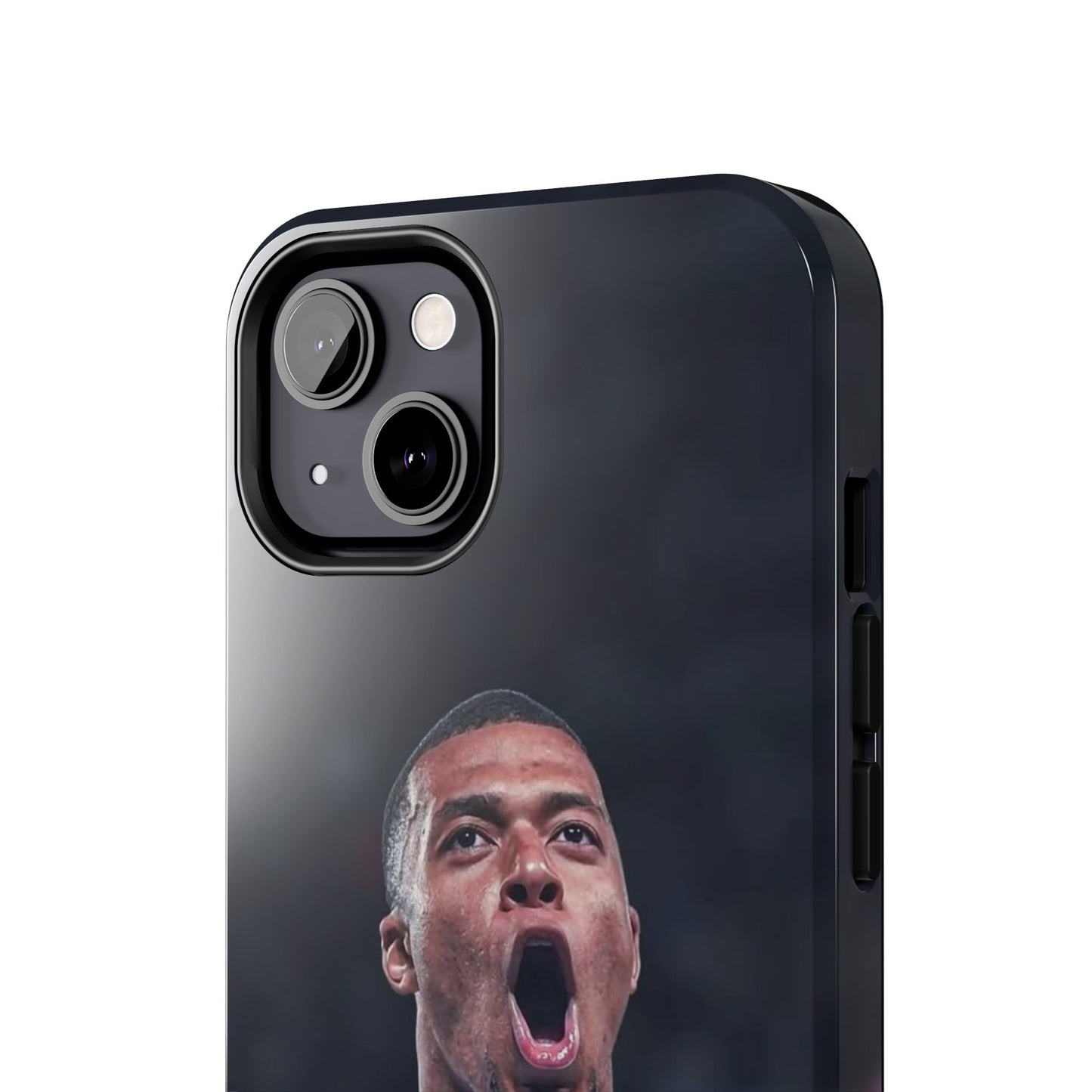 Kylian Mbappé Sporty Tough Phone Case with Goal Celebration Design