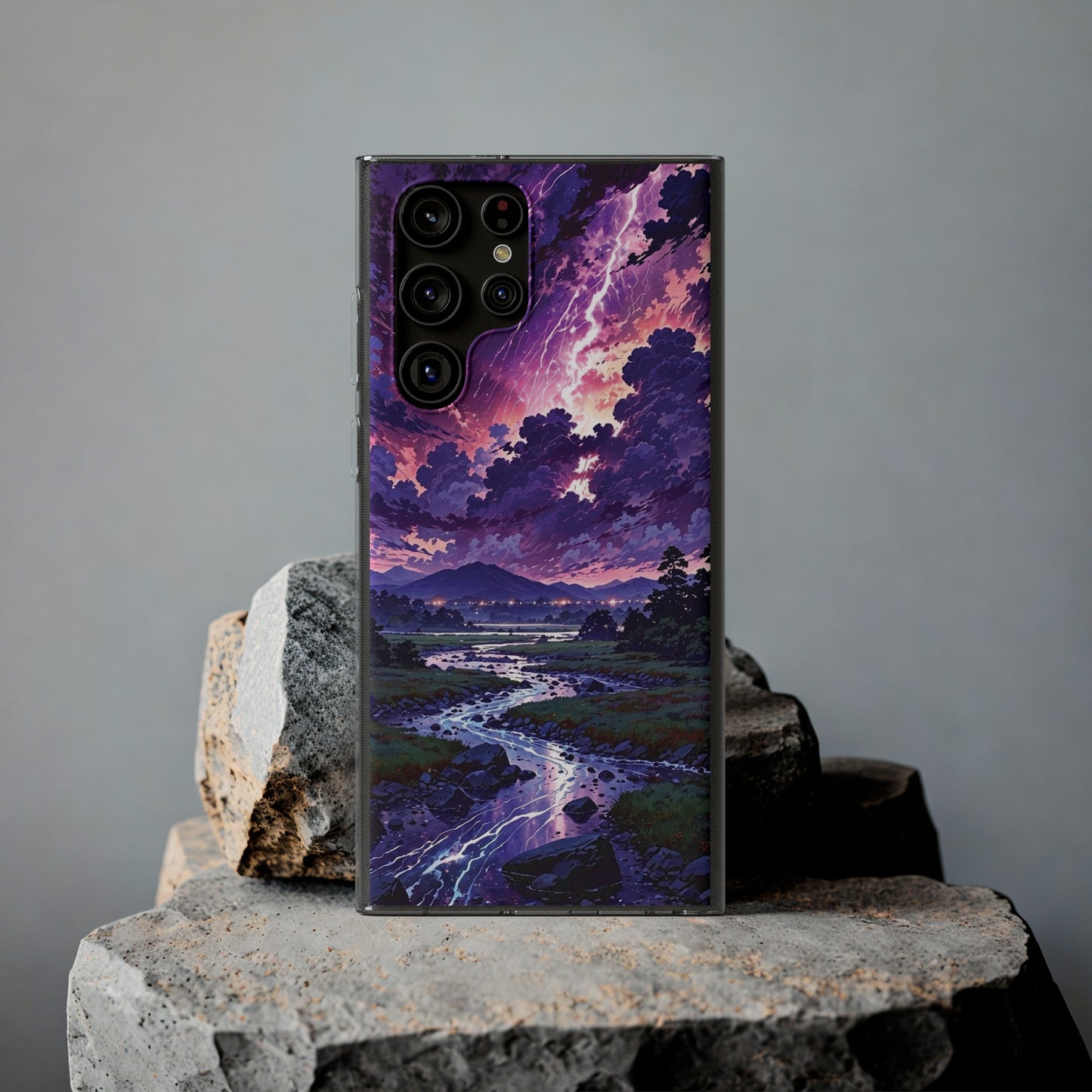 Scenic Nature Soft Phone Case - Stunning Landscape Design for Wilderness Lovers