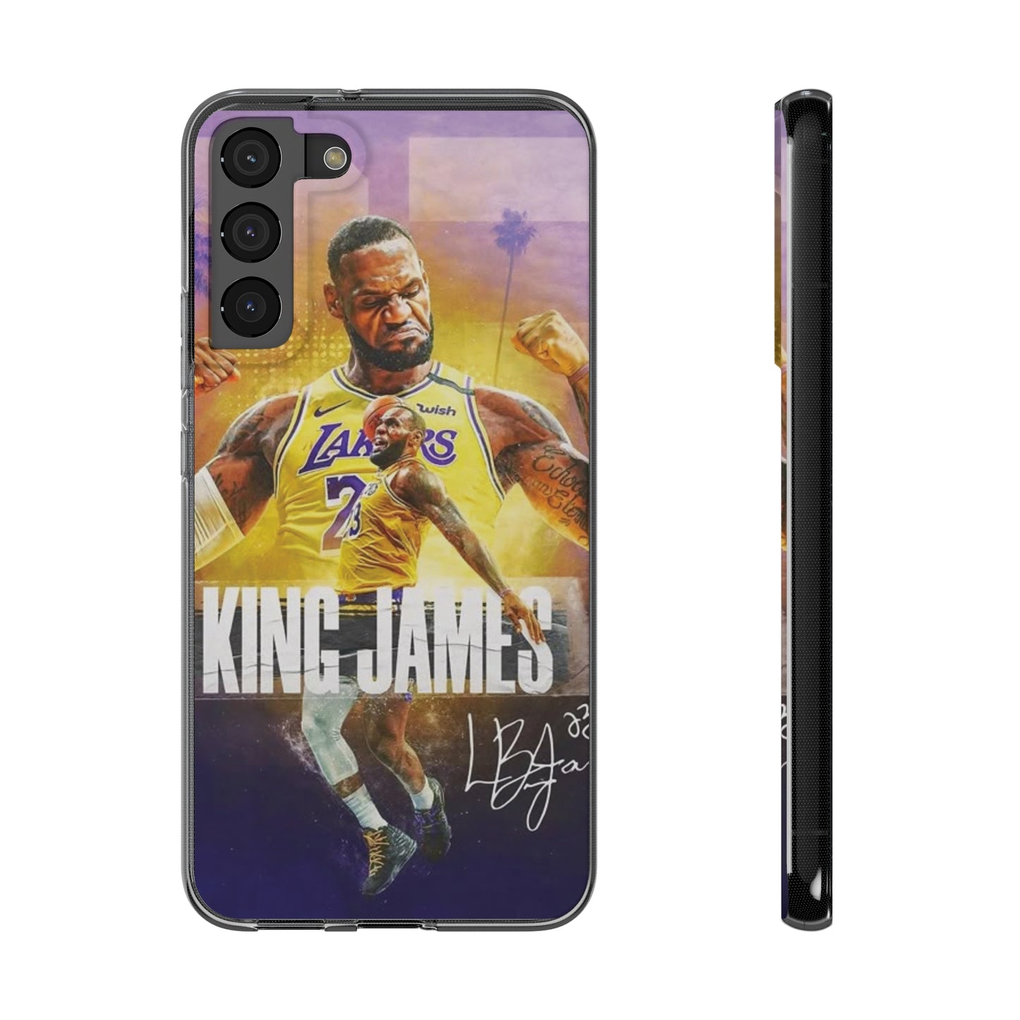 LeBron James Soft Phone Case - Sports Fan Essential for Lakers Lovers