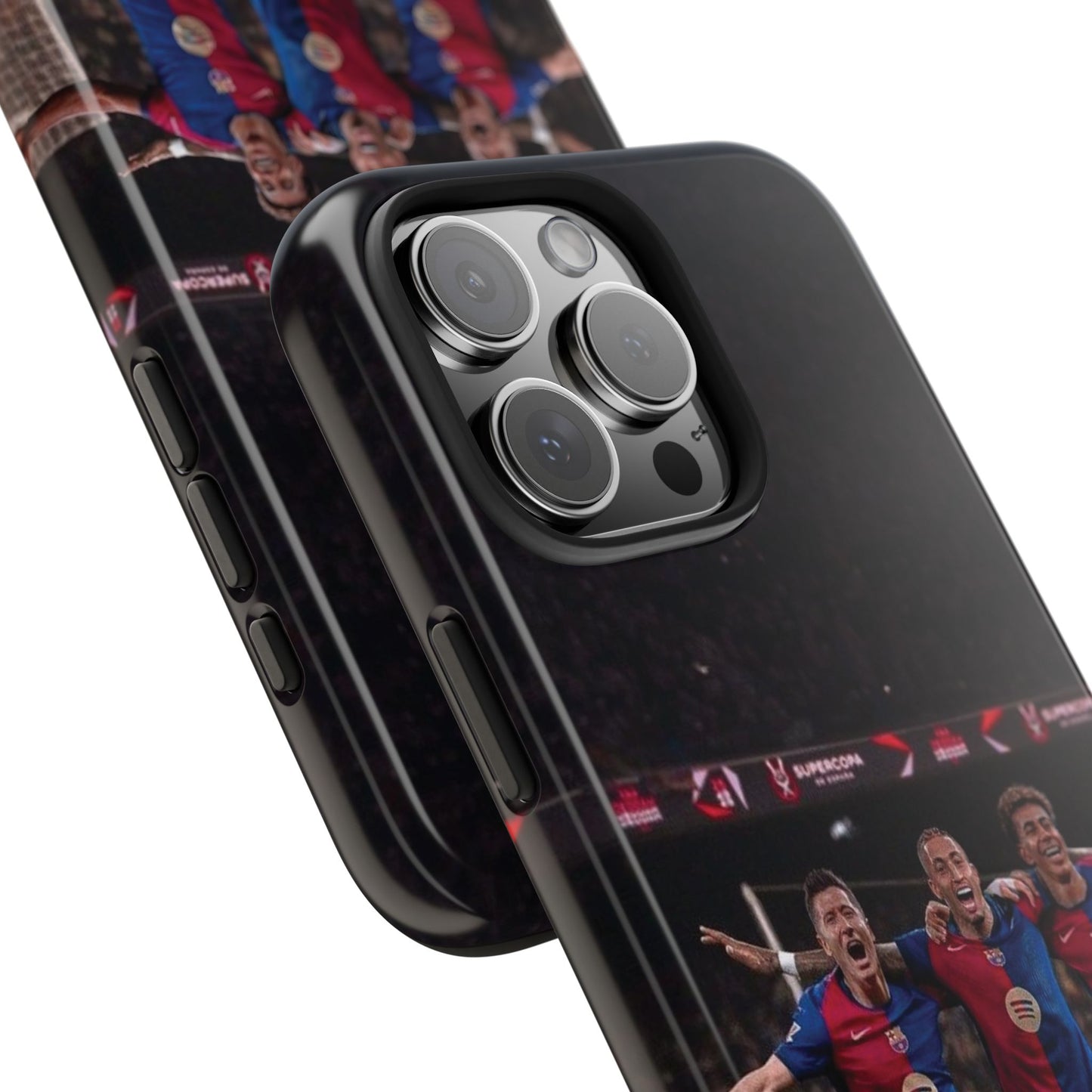 Lewandowski, Raphinha, Lamine Yamal Soccer Team Tough Phone Case - Durable Protection for Fans!