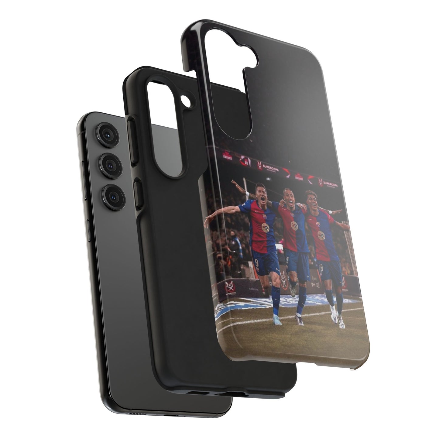Lewandowski, Raphinha, Lamine Yamal Soccer Team Tough Phone Case - Durable Protection for Fans!