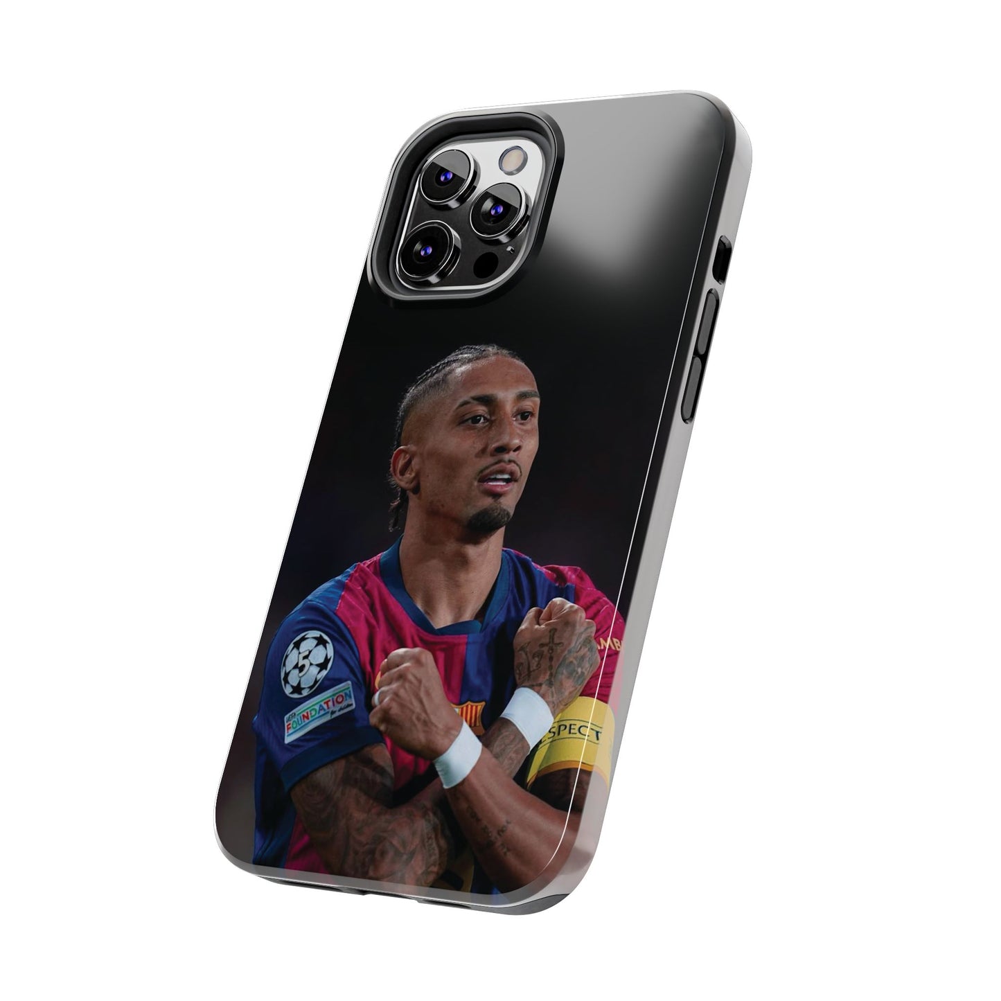 Raphinha Soccer Fan Tough Phone Case - Durable Protection with Star Player Design