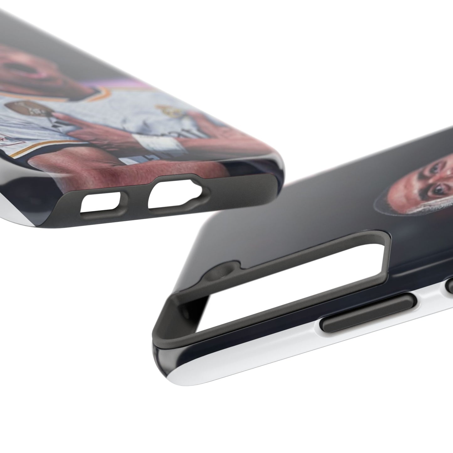 Kylian Mbappé Sporty Tough Phone Case with Goal Celebration Design