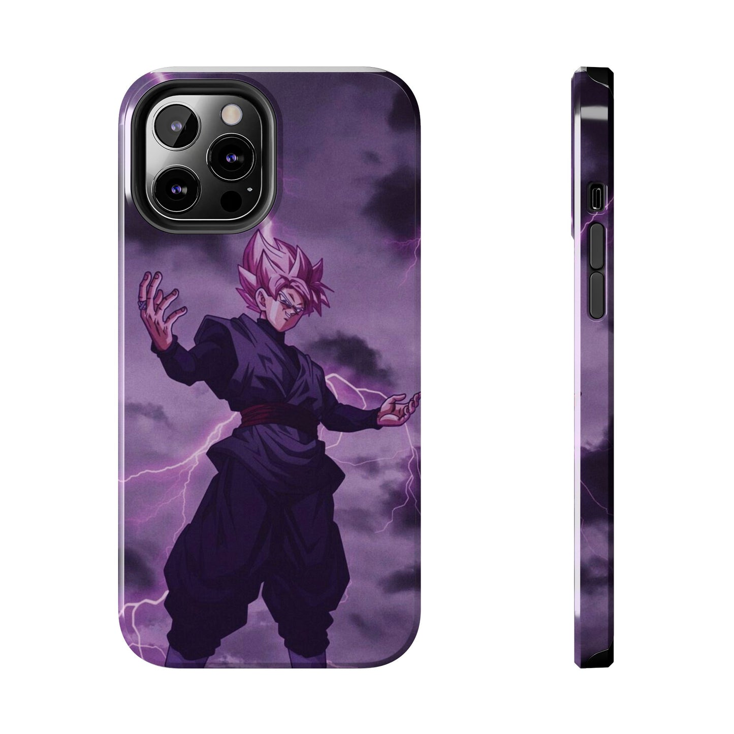 Black Goku Anime Tough Phone Case - Dragon Ball Z Inspired Design