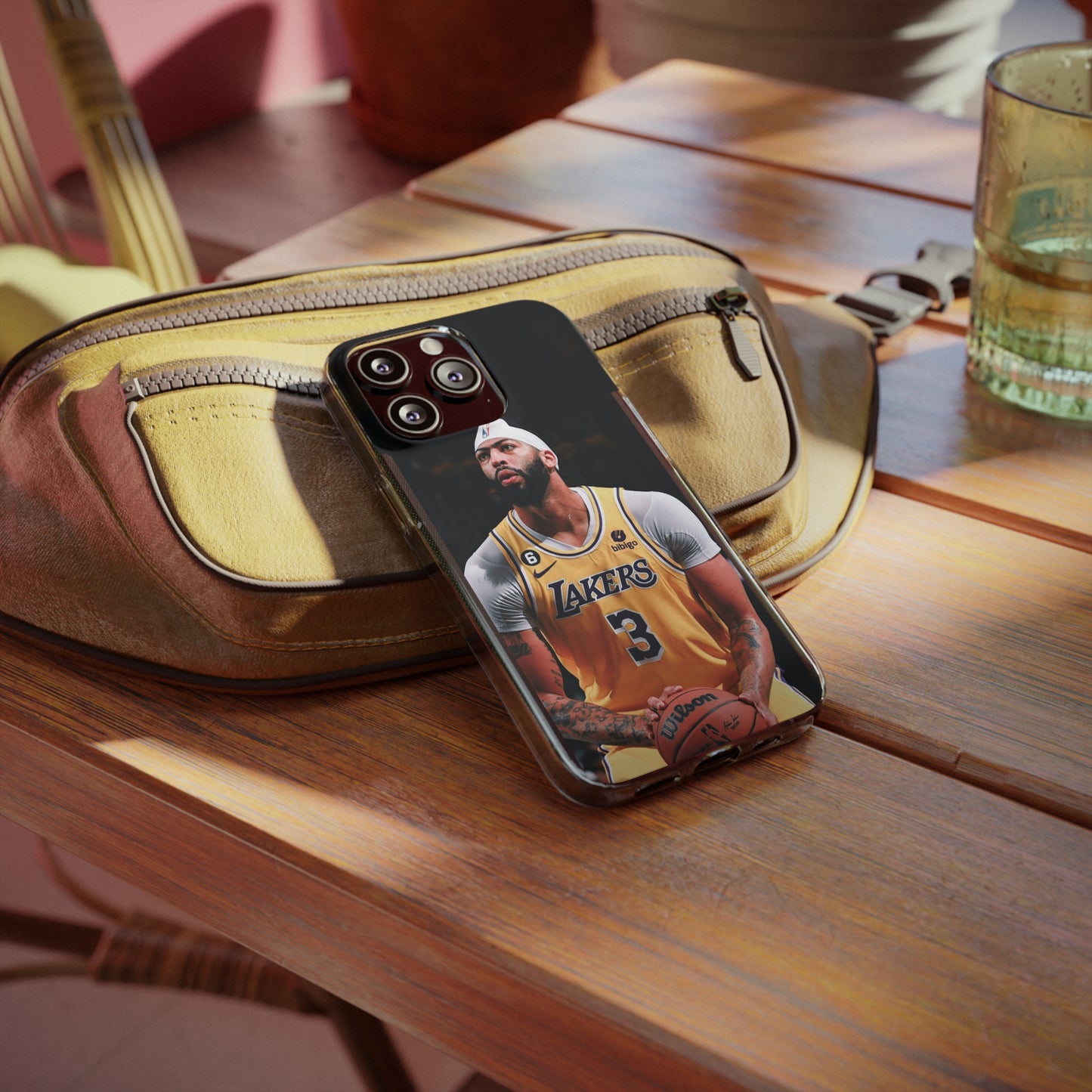 Anthony Davis Lakers Soft Phone Case - Perfect Gift for Basketball Fans