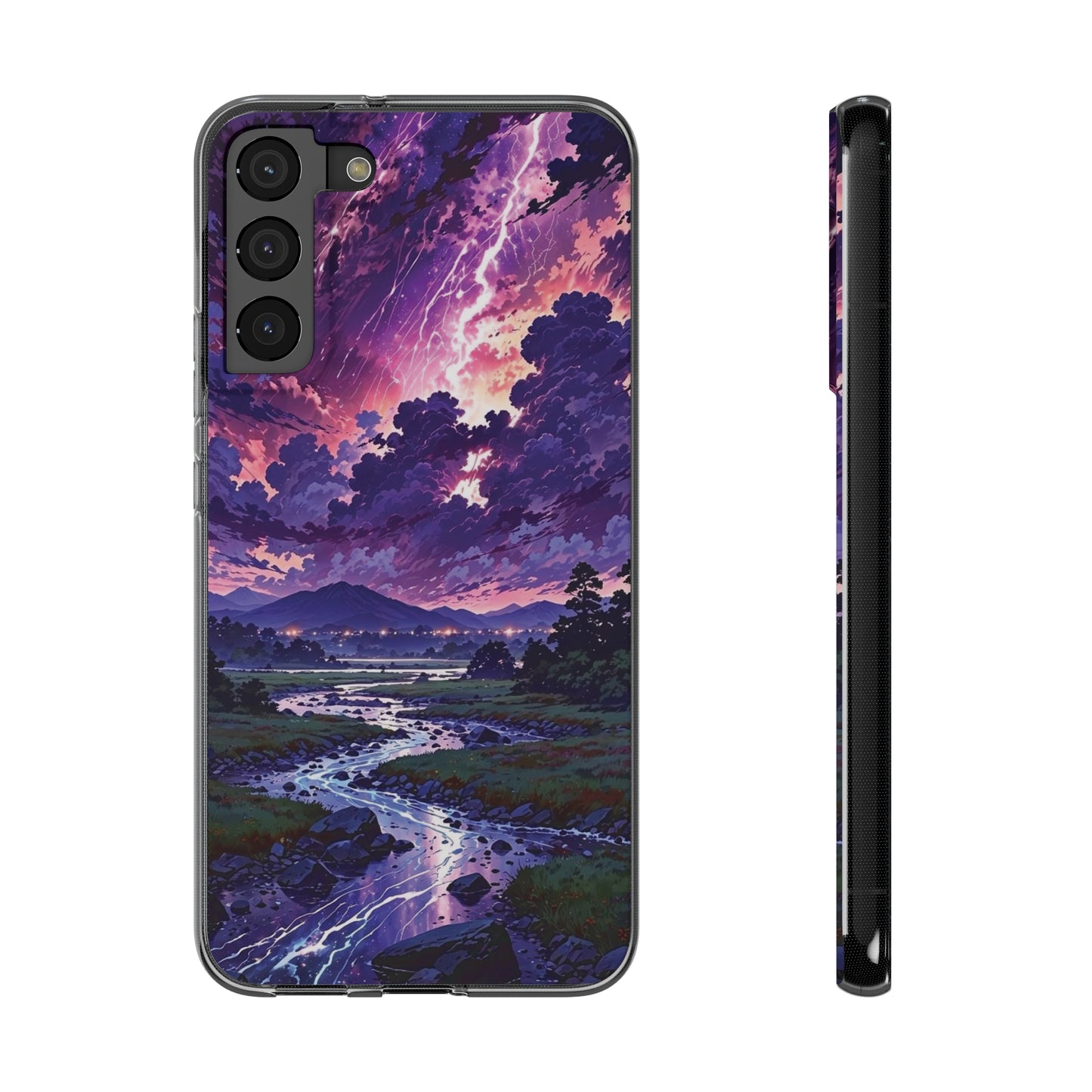 Scenic Nature Soft Phone Case - Stunning Landscape Design for Wilderness Lovers