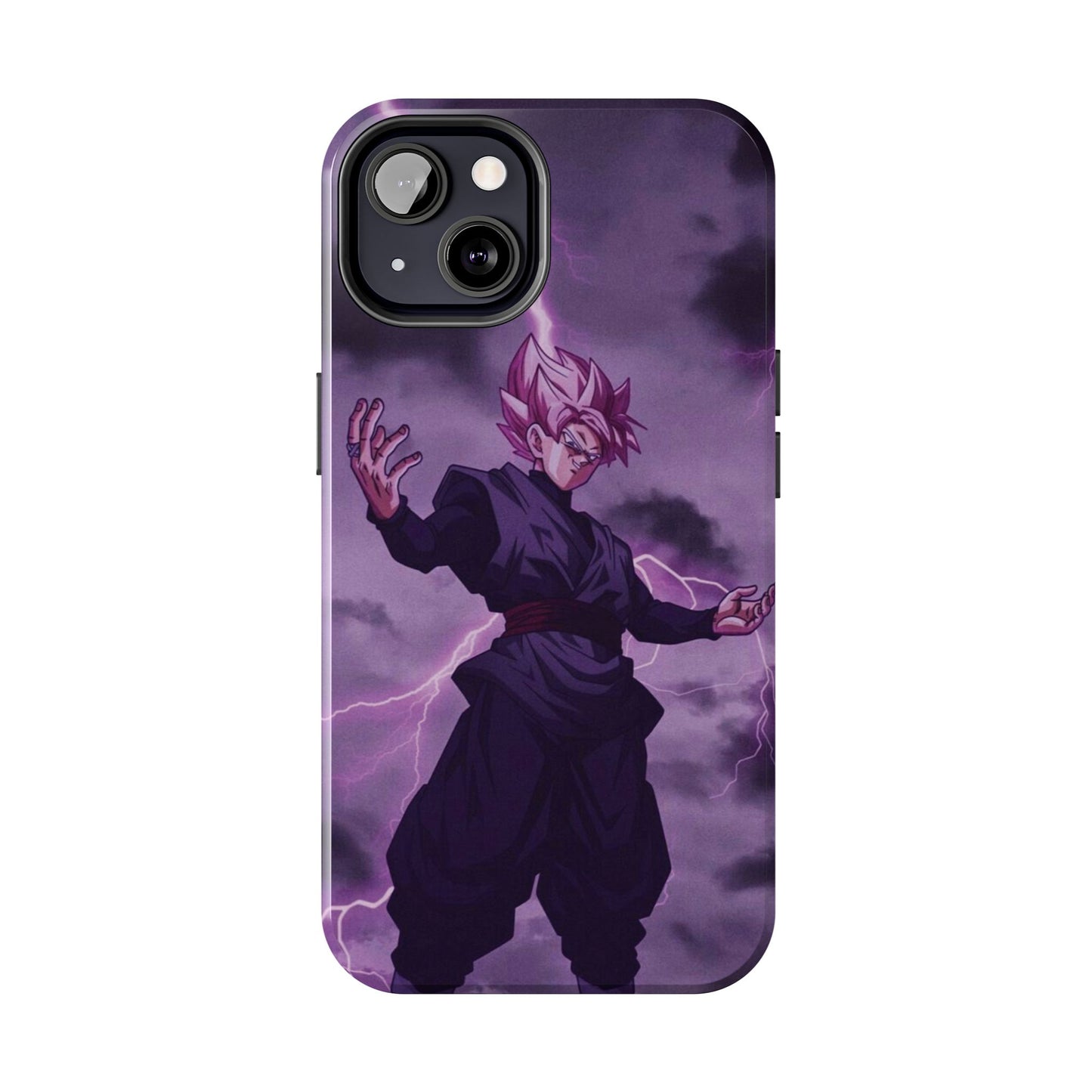 Black Goku Anime Tough Phone Case - Dragon Ball Z Inspired Design