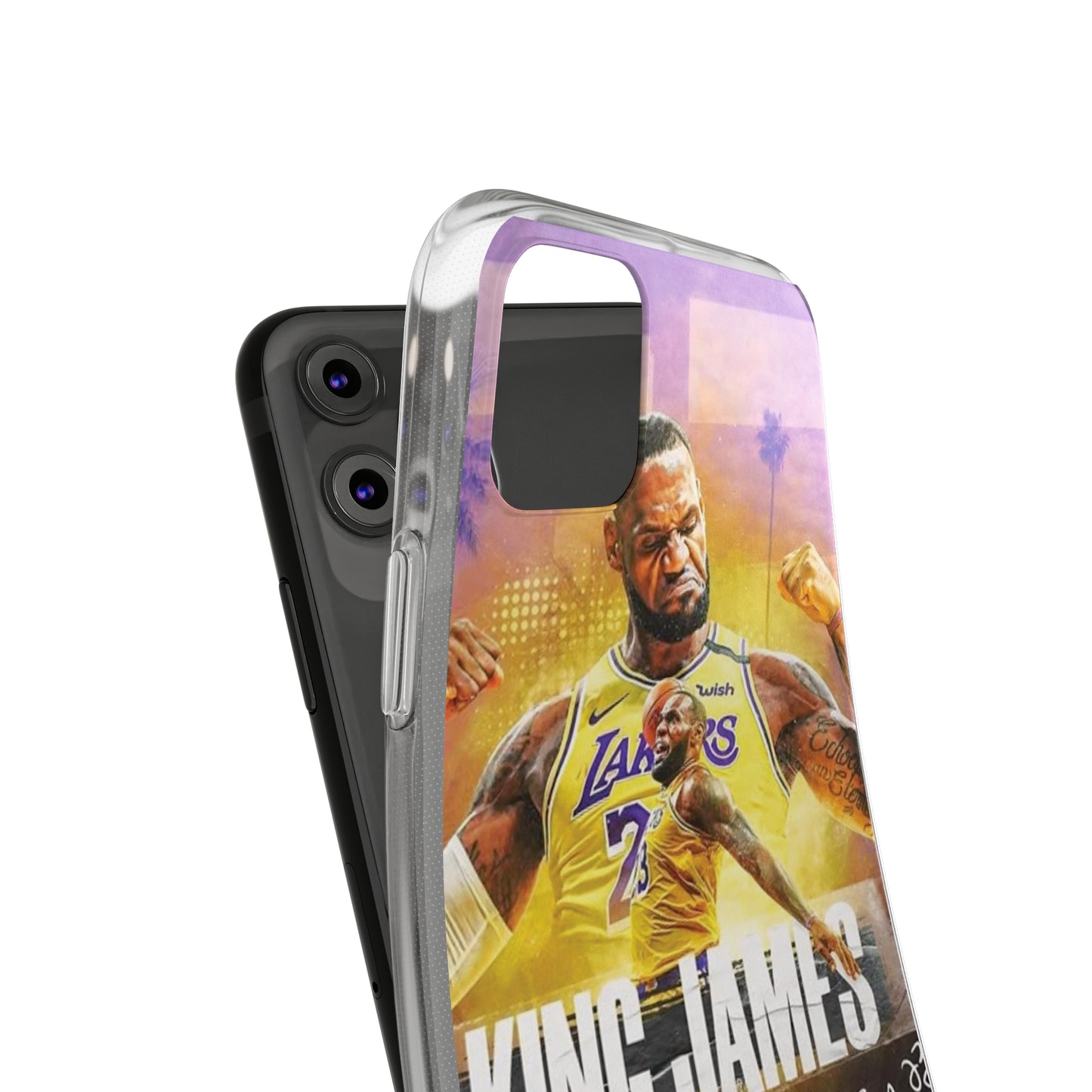 LeBron James Soft Phone Case - Sports Fan Essential for Lakers Lovers