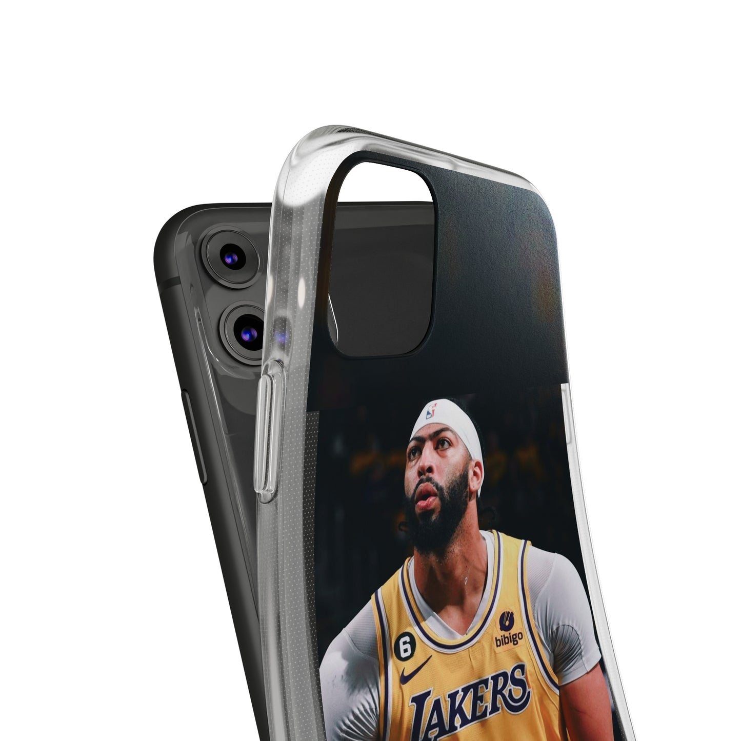 Anthony Davis Lakers Soft Phone Case - Perfect Gift for Basketball Fans