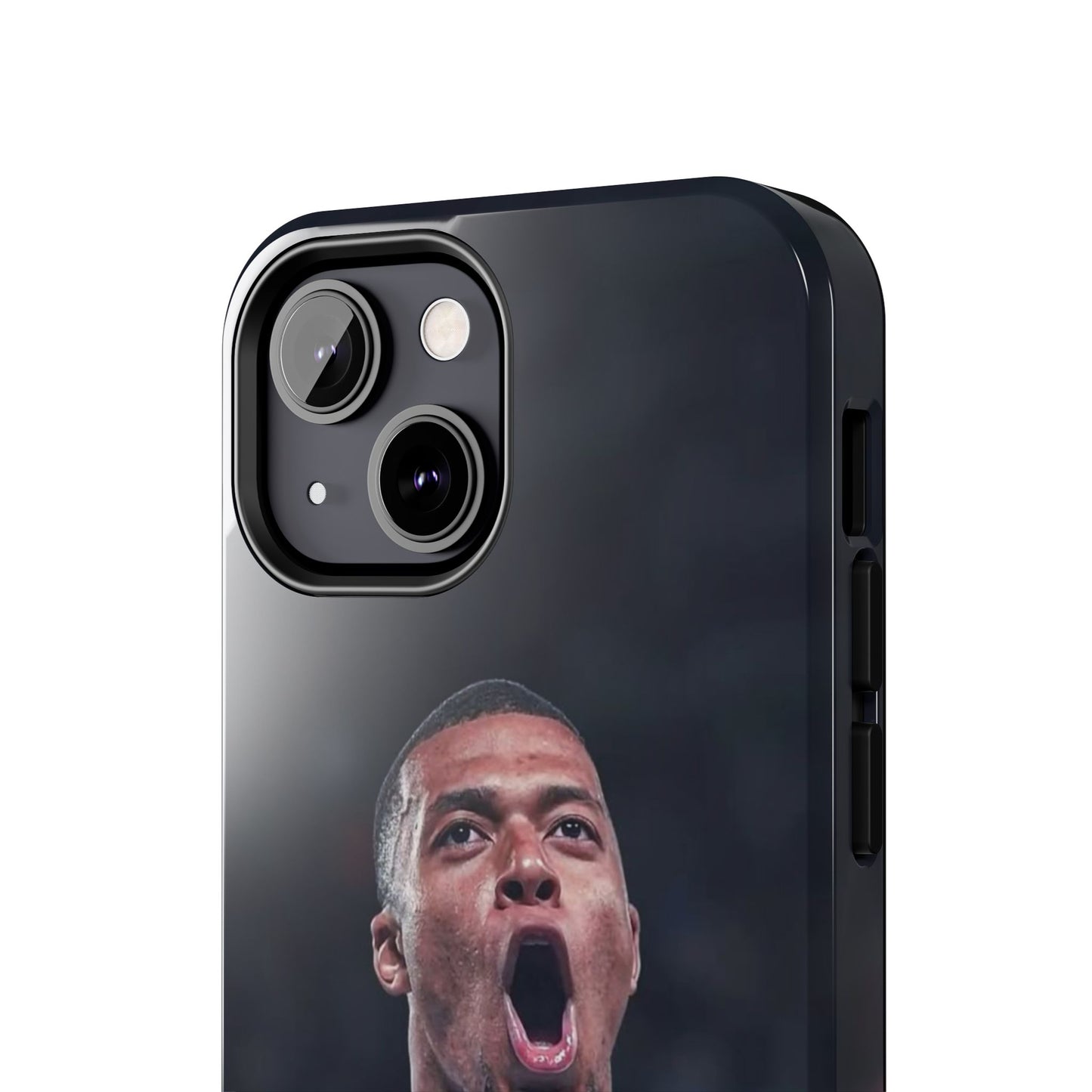 Kylian Mbappé Sporty Tough Phone Case with Goal Celebration Design
