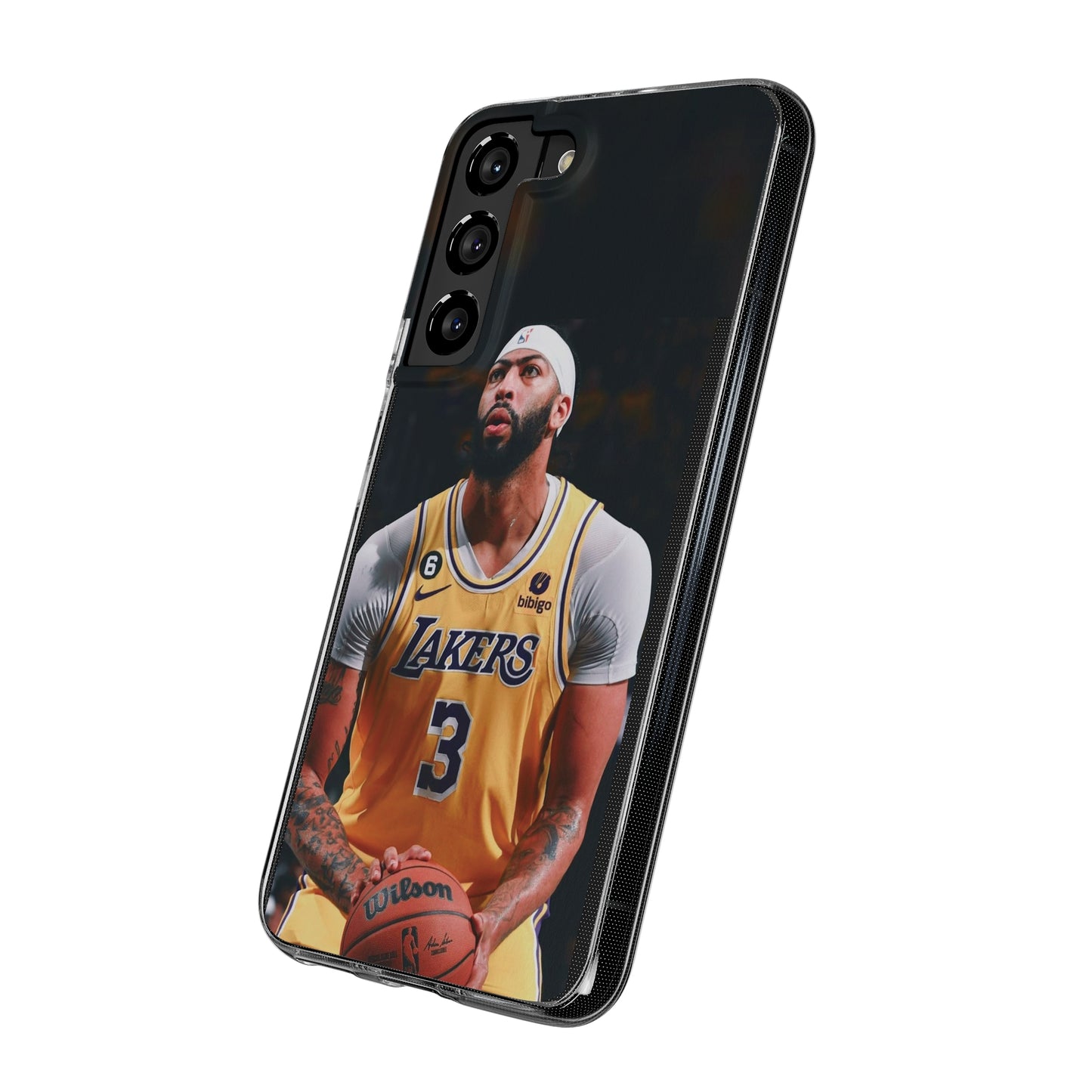 Anthony Davis Lakers Soft Phone Case - Perfect Gift for Basketball Fans