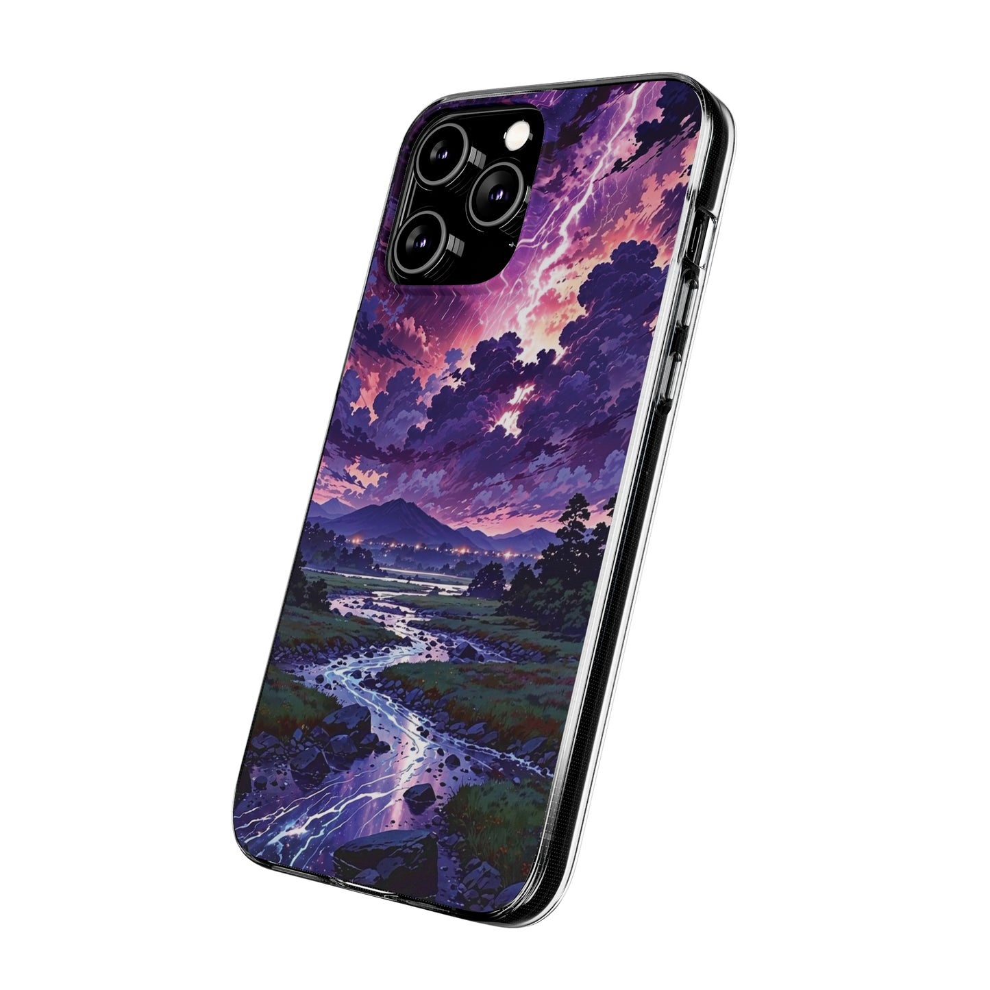 Scenic Nature Soft Phone Case - Stunning Landscape Design for Wilderness Lovers