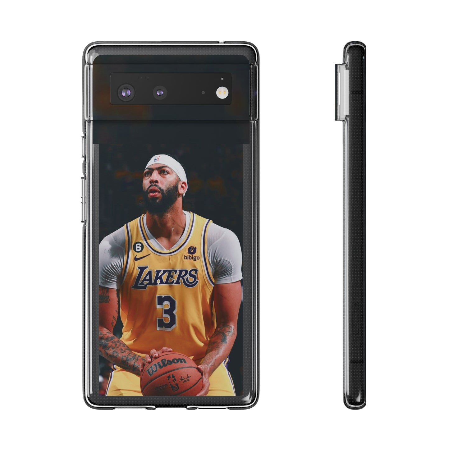 Anthony Davis Lakers Soft Phone Case - Perfect Gift for Basketball Fans