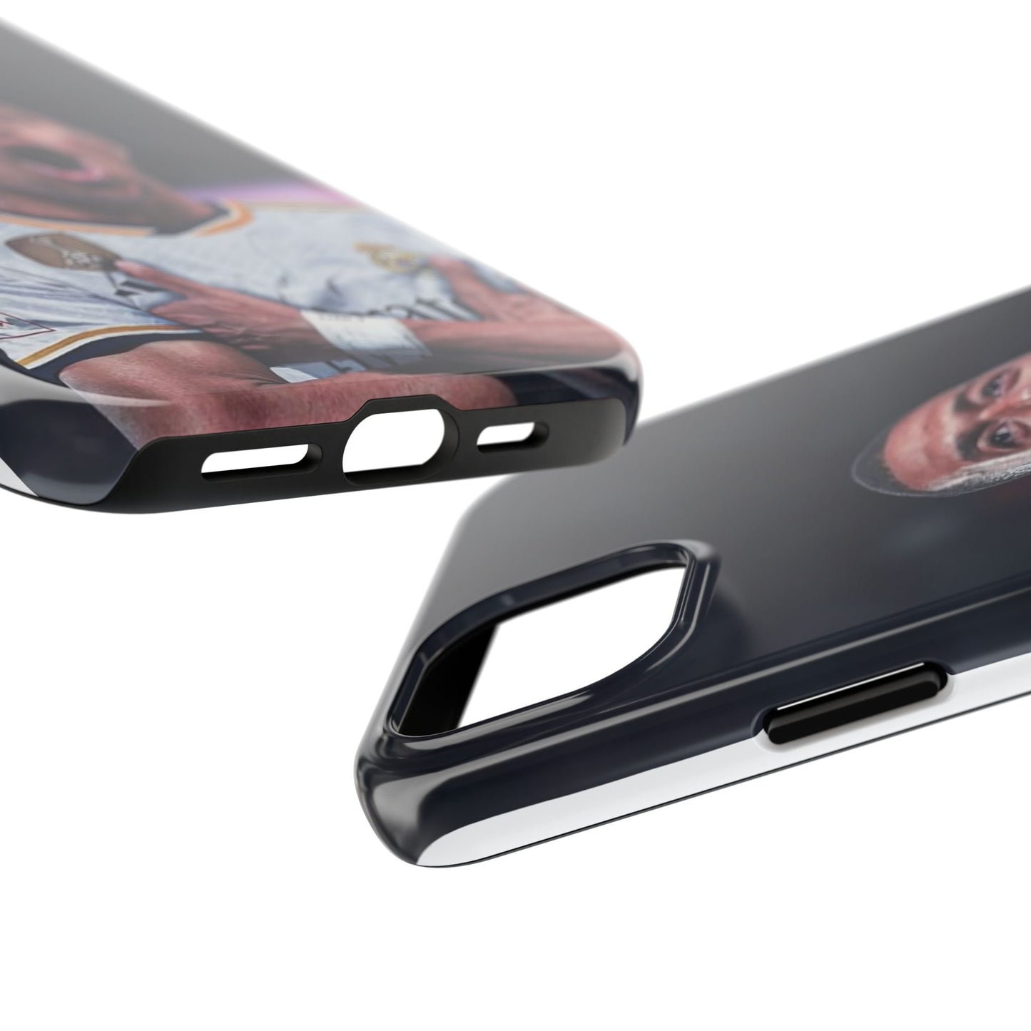 Kylian Mbappé Sporty Tough Phone Case with Goal Celebration Design