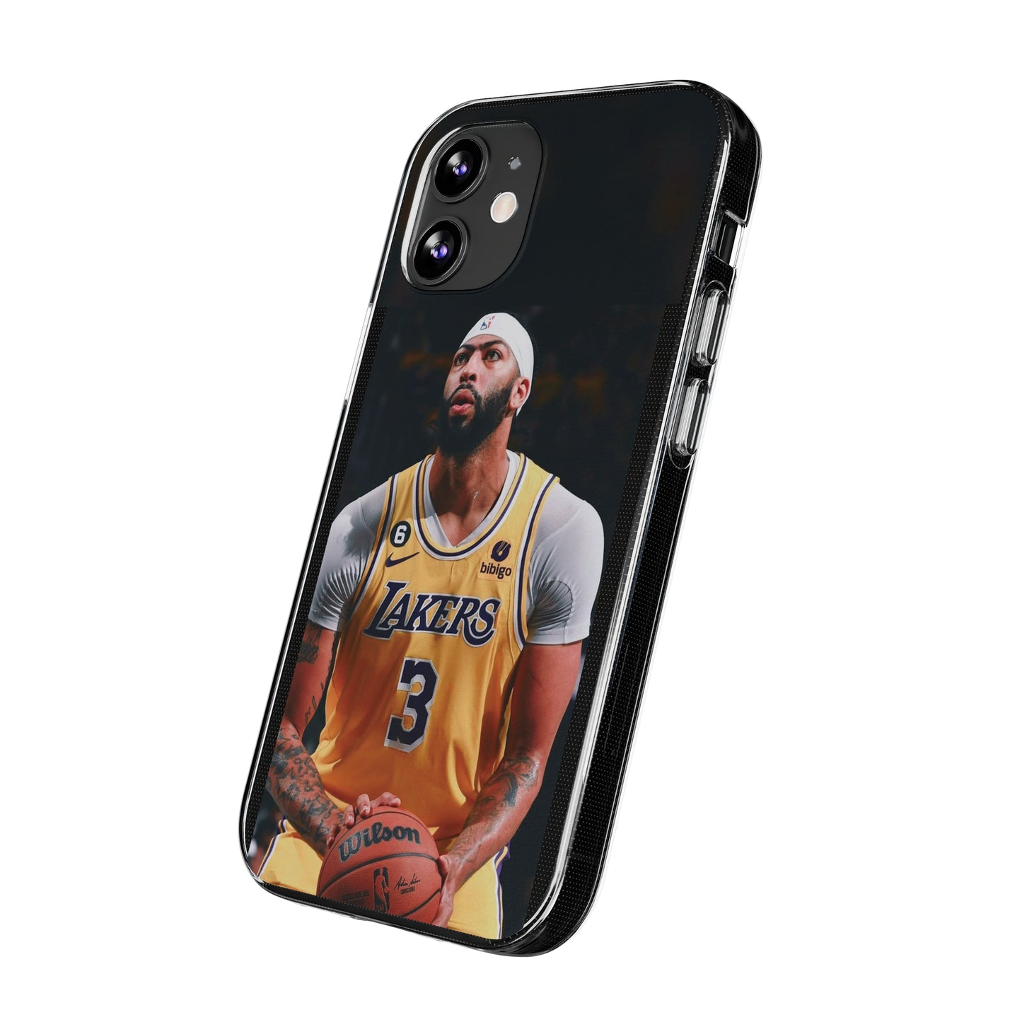 Anthony Davis Lakers Soft Phone Case - Perfect Gift for Basketball Fans