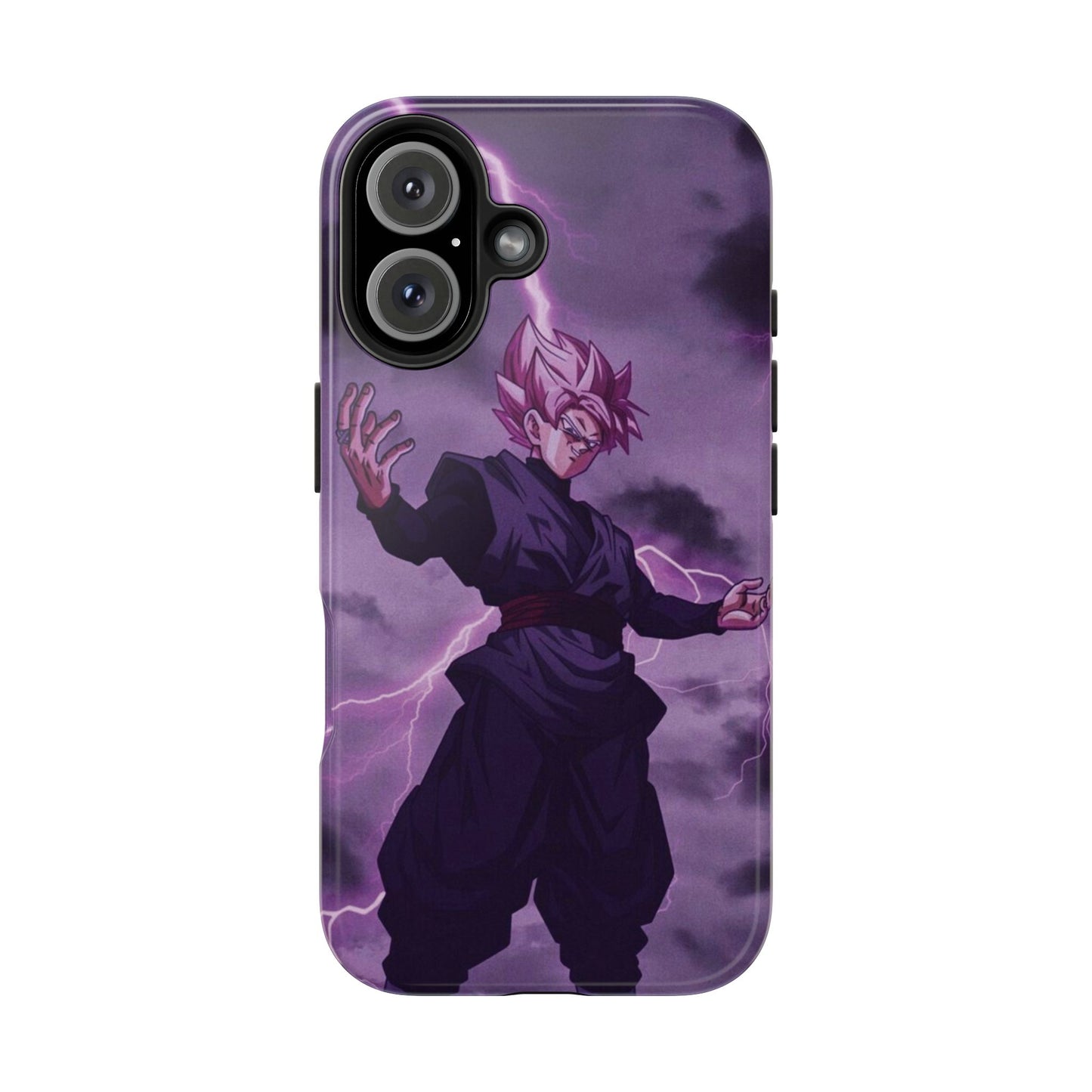 Black Goku Anime Tough Phone Case - Dragon Ball Z Inspired Design