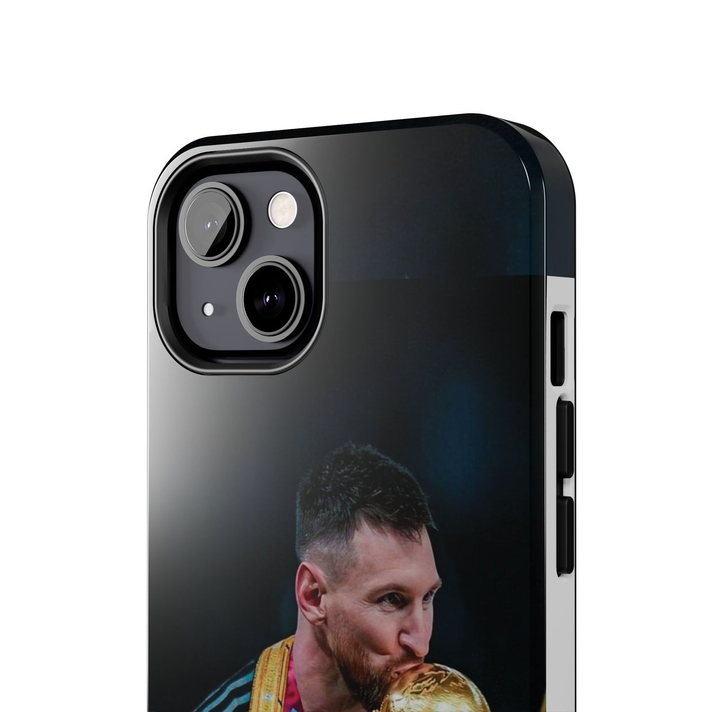 Messi World Cup Champion Tough Phone Case - Messi Trophy Design