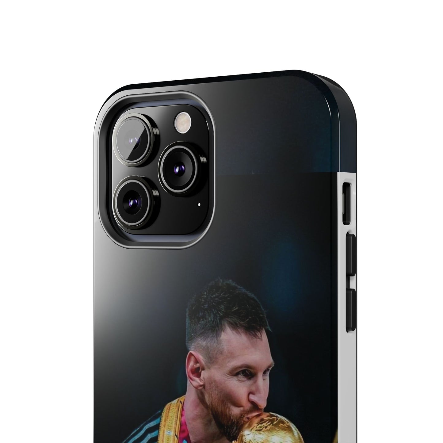 Messi World Cup Champion Tough Phone Case - Messi Trophy Design