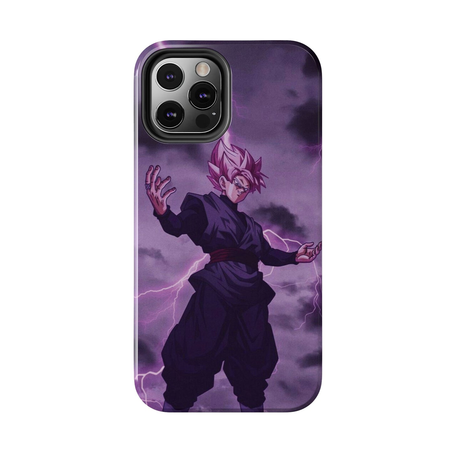 Black Goku Anime Tough Phone Case - Dragon Ball Z Inspired Design