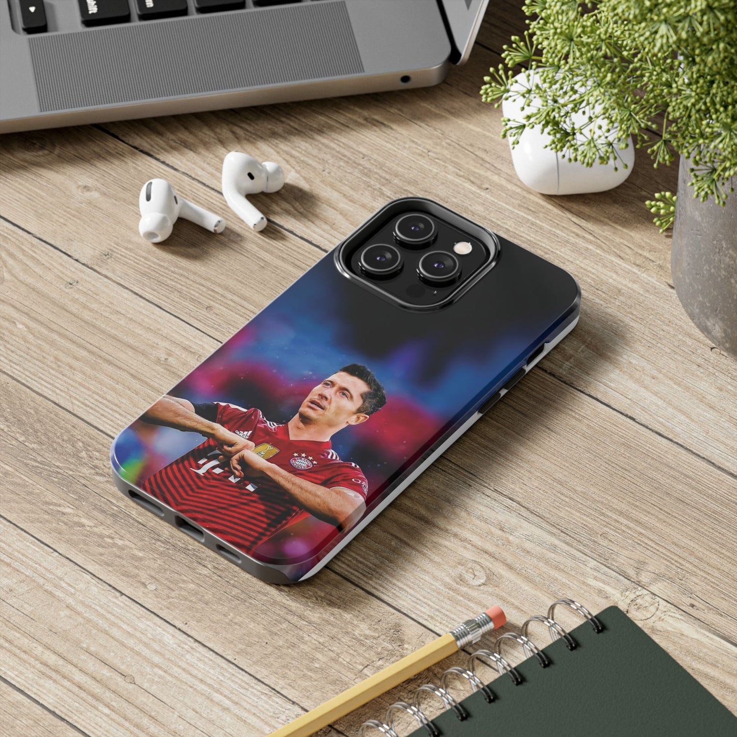 Robert Lewandowski Soccer Tough Phone Cases - Featuring Legendary Player Design