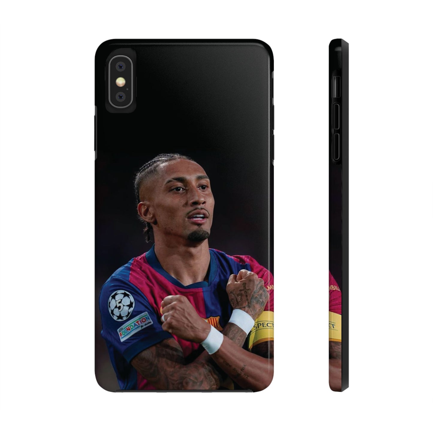 Raphinha Soccer Fan Tough Phone Case - Durable Protection with Star Player Design