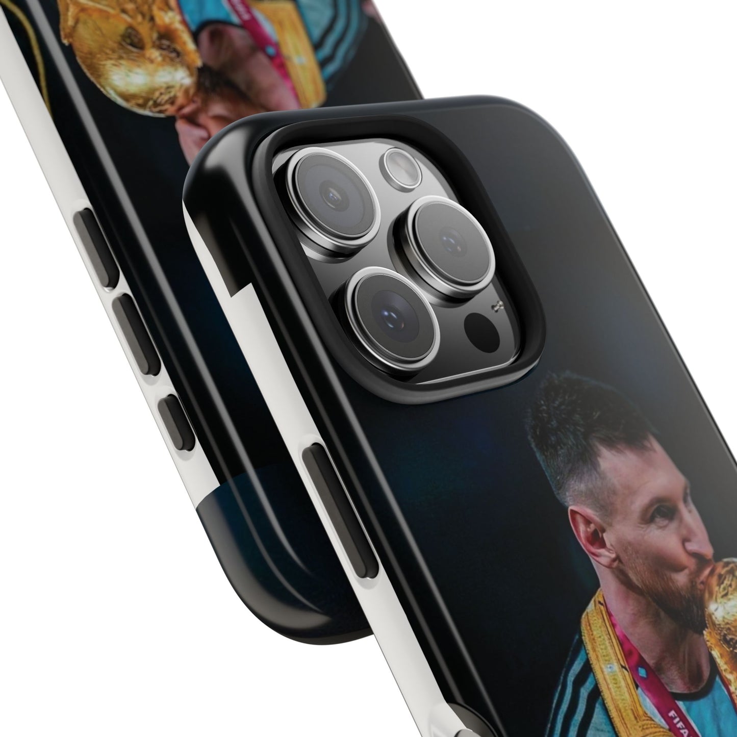 Messi World Cup Champion Tough Phone Case - Messi Trophy Design