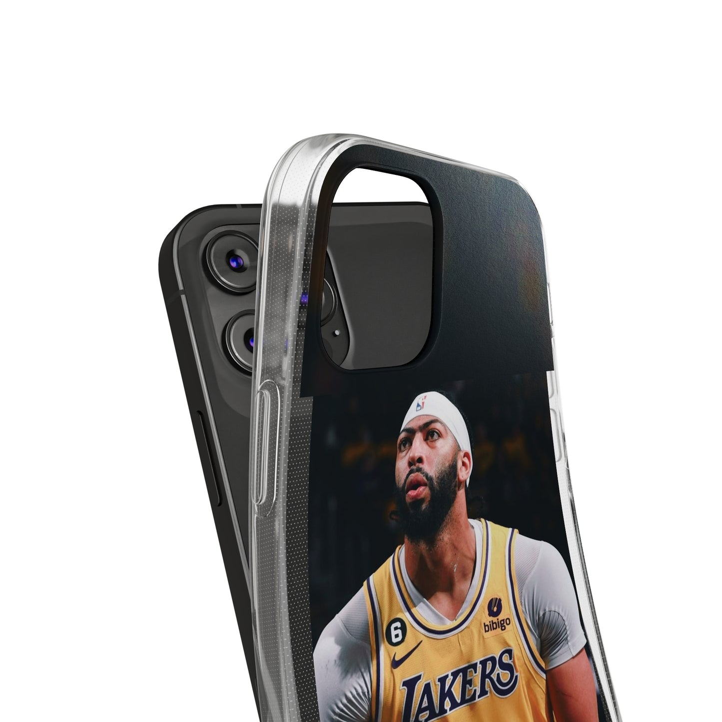 Anthony Davis Lakers Soft Phone Case - Perfect Gift for Basketball Fans