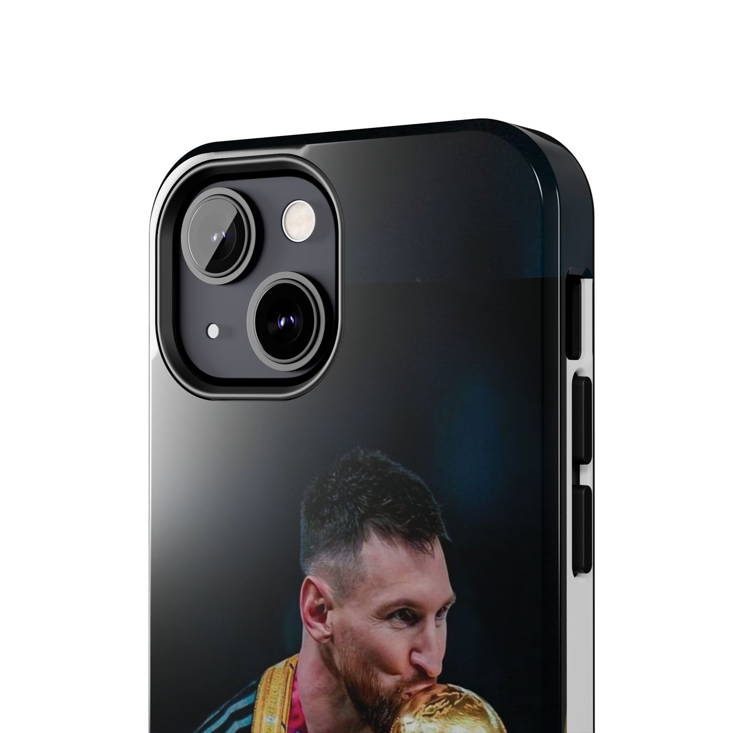 Messi World Cup Champion Tough Phone Case - Messi Trophy Design