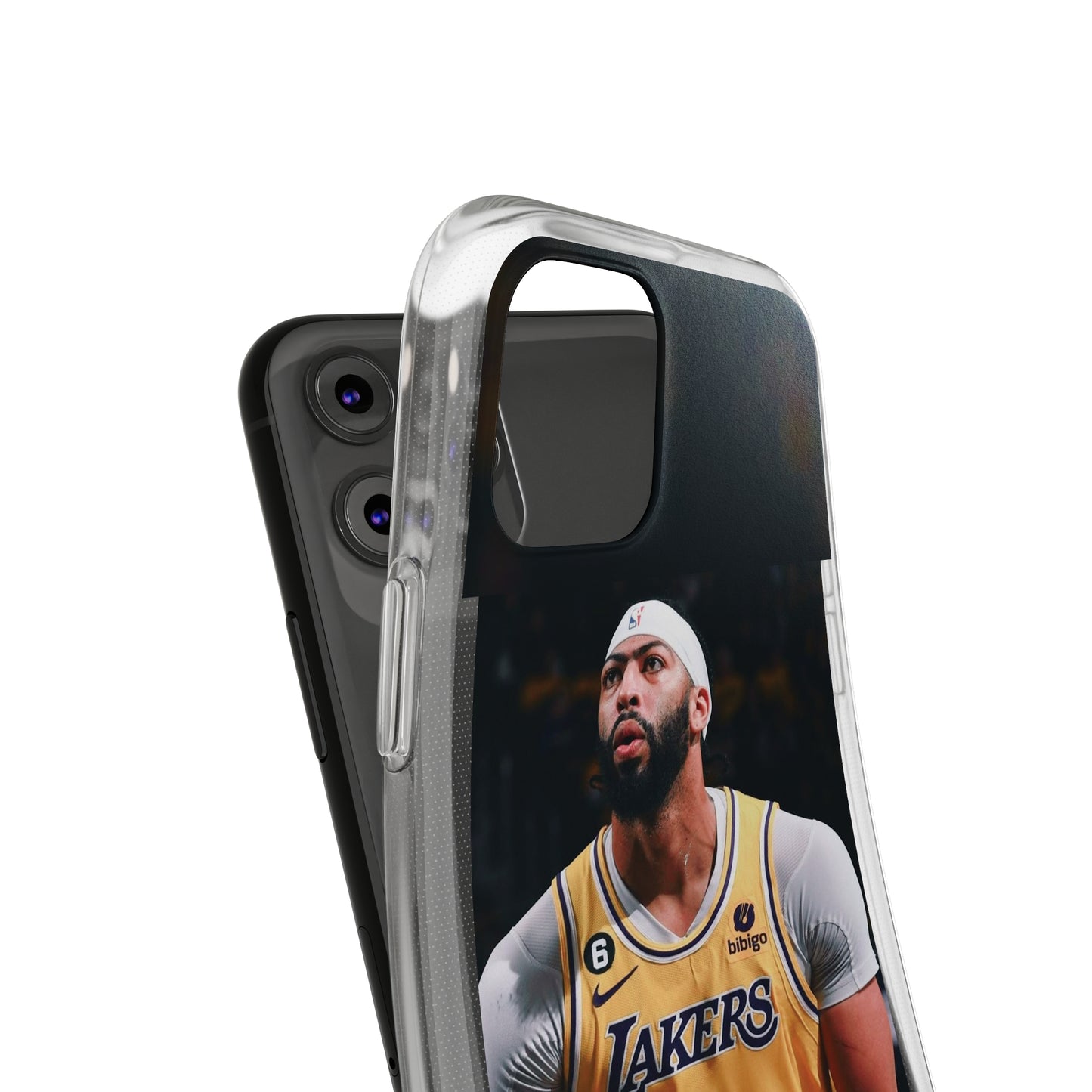Anthony Davis Lakers Soft Phone Case - Perfect Gift for Basketball Fans