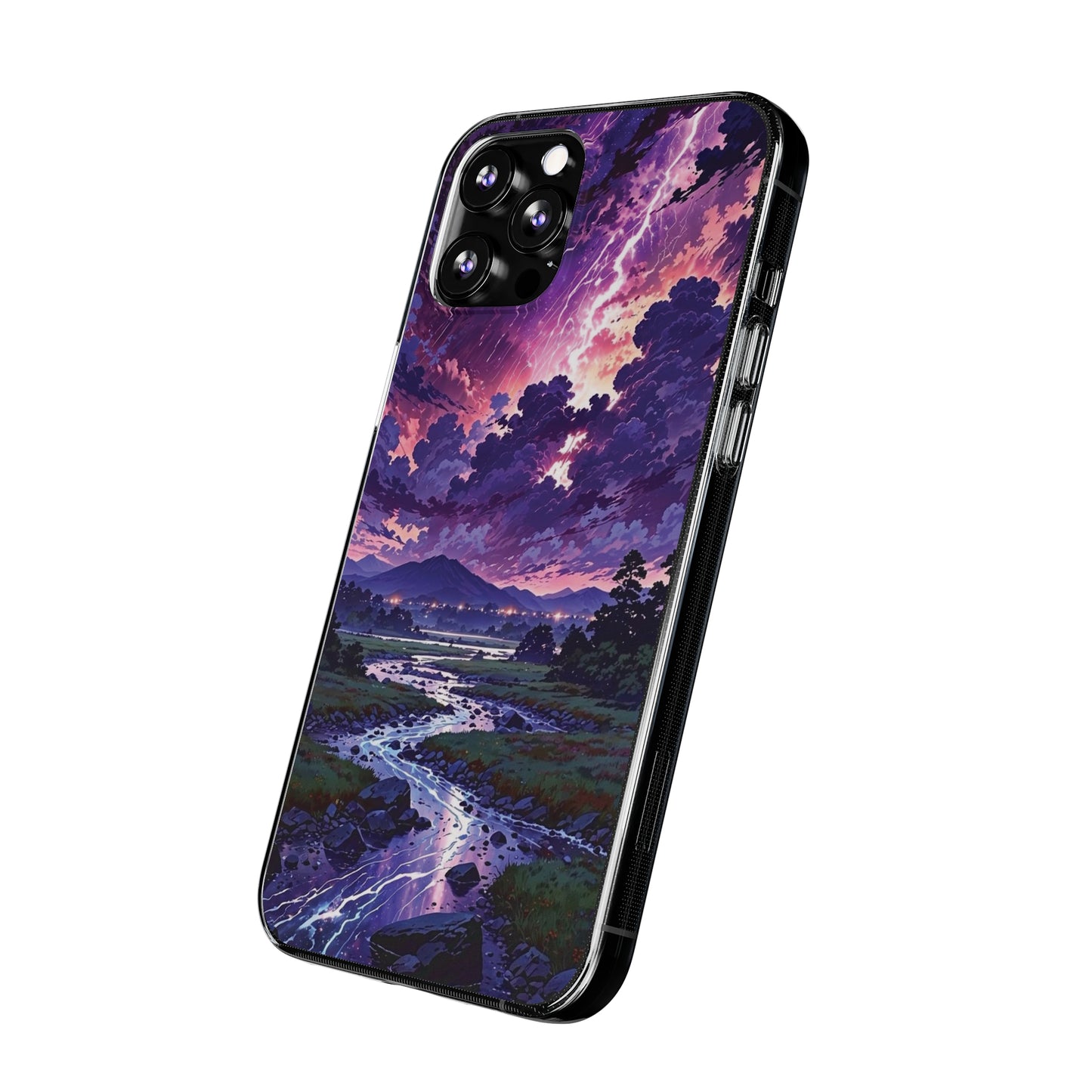 Scenic Nature Soft Phone Case - Stunning Landscape Design for Wilderness Lovers