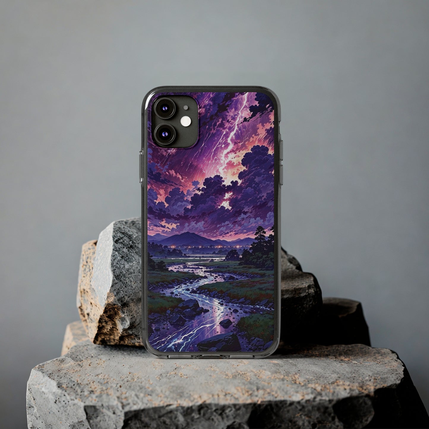 Scenic Nature Soft Phone Case - Stunning Landscape Design for Wilderness Lovers