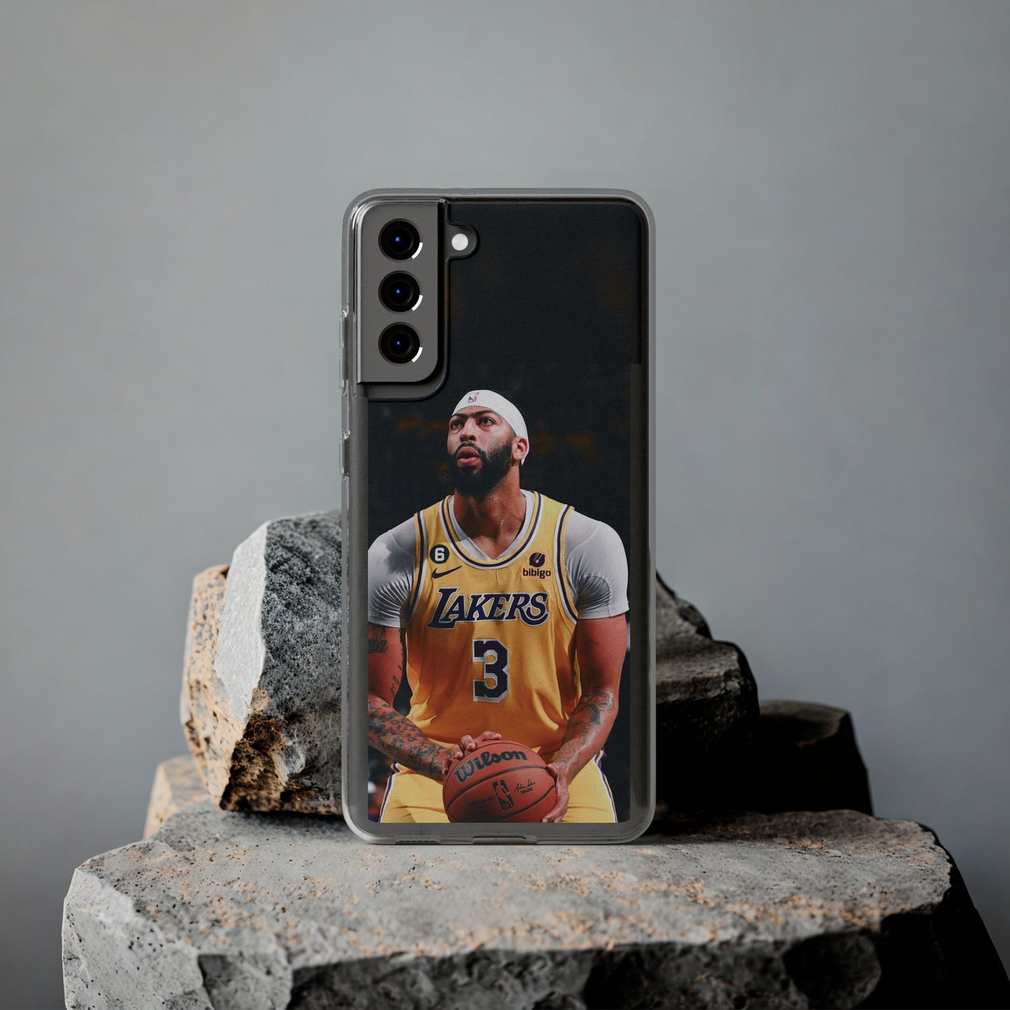 Anthony Davis Lakers Soft Phone Case - Perfect Gift for Basketball Fans