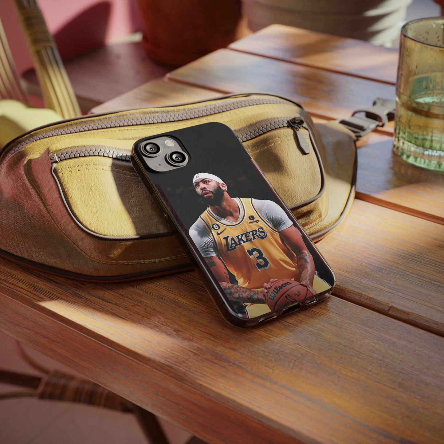Anthony Davis Lakers Soft Phone Case - Perfect Gift for Basketball Fans