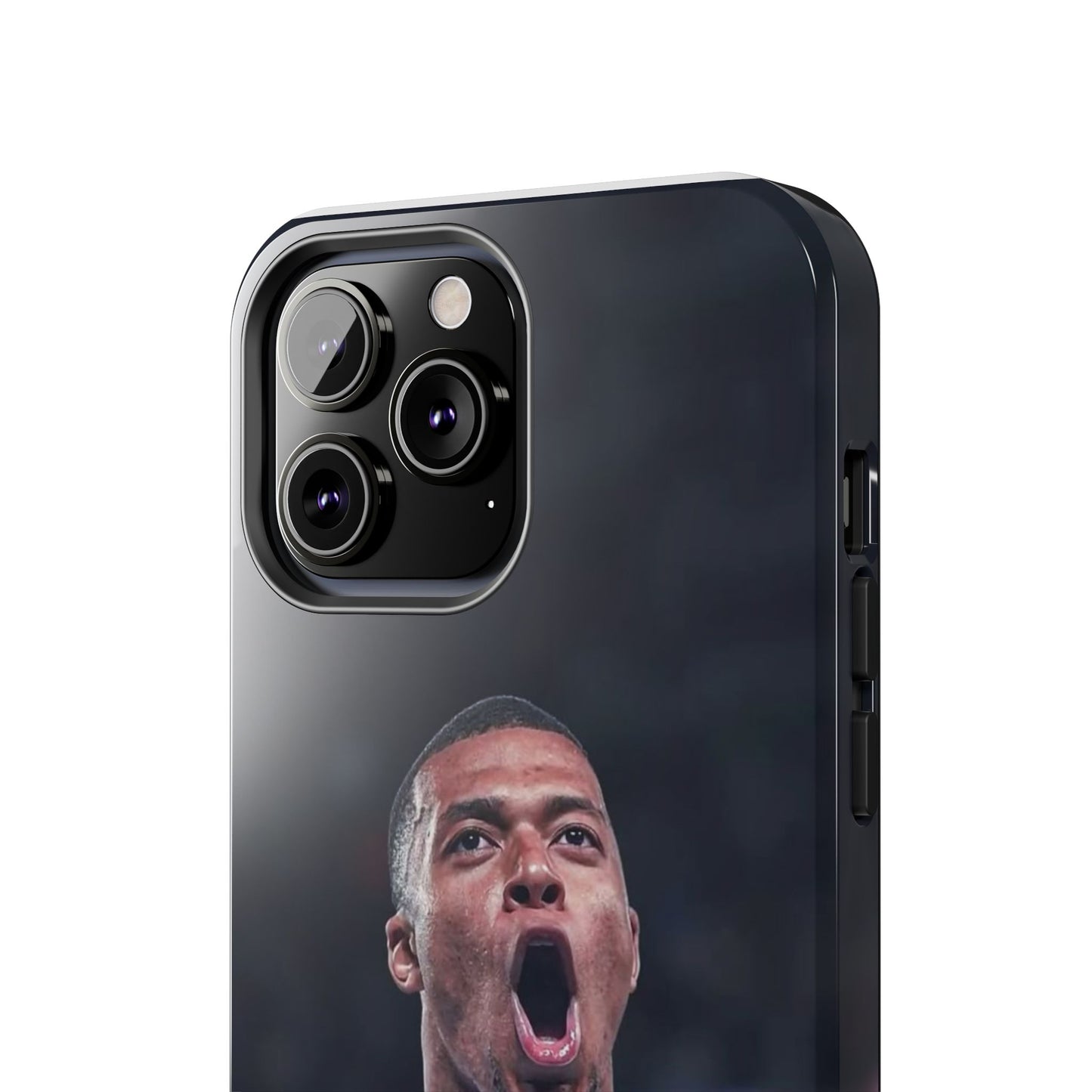 Kylian Mbappé Sporty Tough Phone Case with Goal Celebration Design
