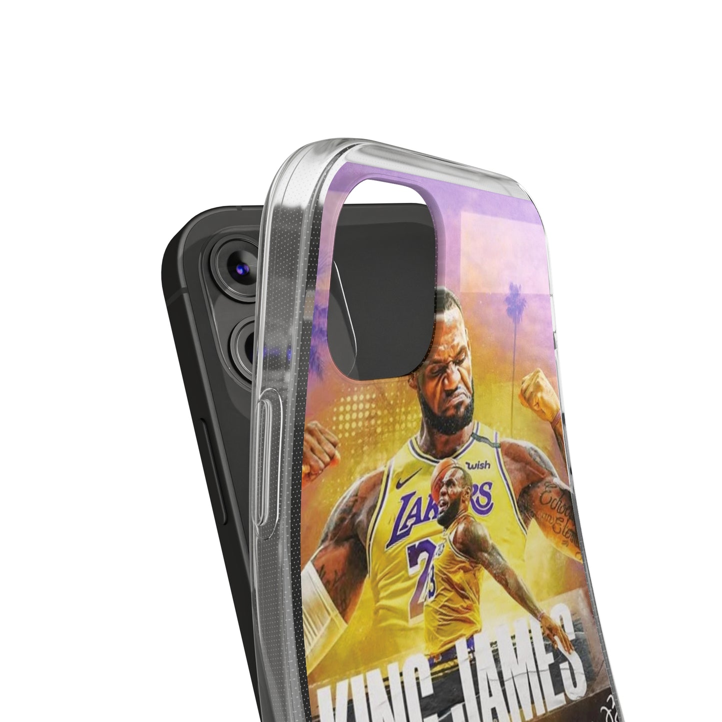 LeBron James Soft Phone Case - Sports Fan Essential for Lakers Lovers