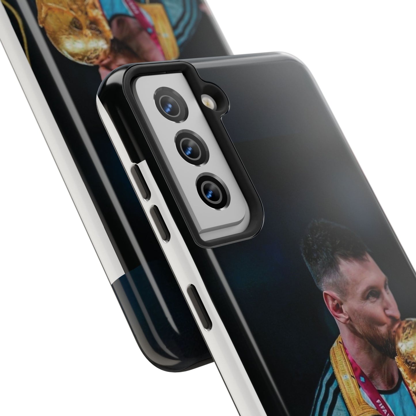 Messi World Cup Champion Tough Phone Case - Messi Trophy Design