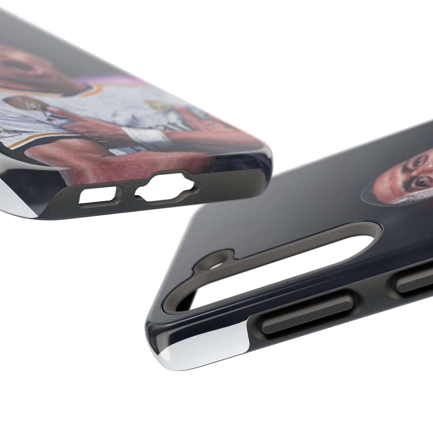 Kylian Mbappé Sporty Tough Phone Case with Goal Celebration Design
