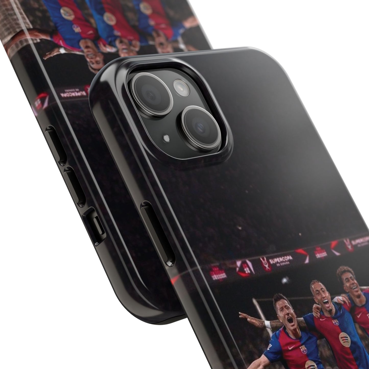 Lewandowski, Raphinha, Lamine Yamal Soccer Team Tough Phone Case - Durable Protection for Fans!