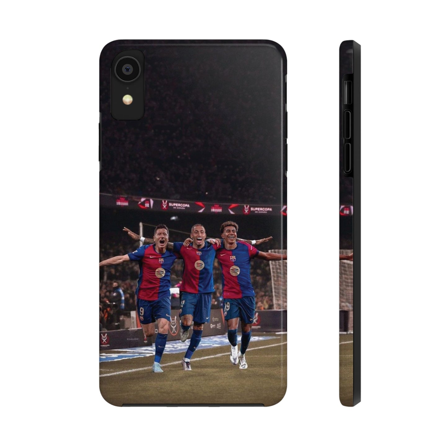 Lewandowski, Raphinha, Lamine Yamal Soccer Team Tough Phone Case - Durable Protection for Fans!