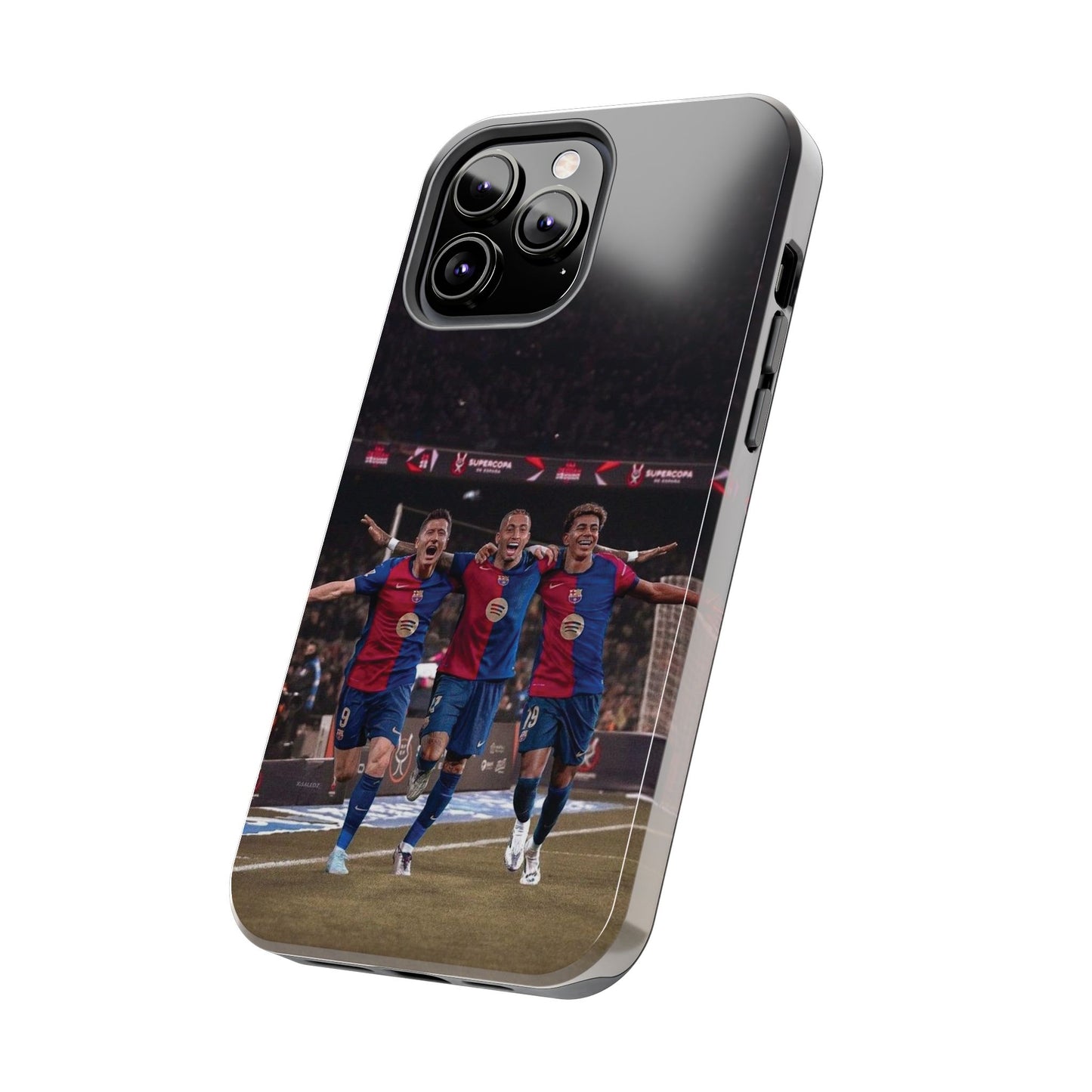 Lewandowski, Raphinha, Lamine Yamal Soccer Team Tough Phone Case - Durable Protection for Fans!